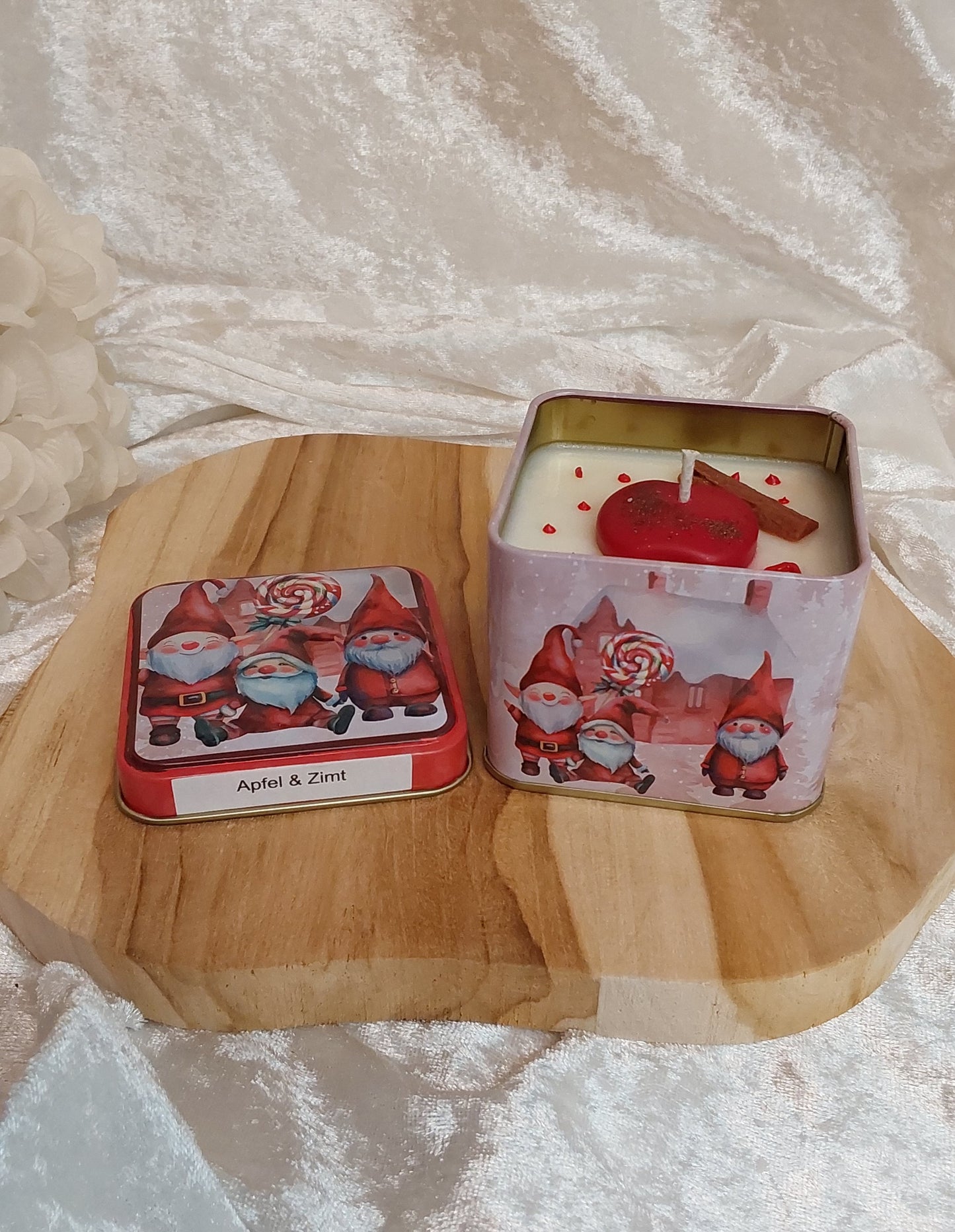 Weihnachtsdose mit verschiedenen Weihnachtsdüften