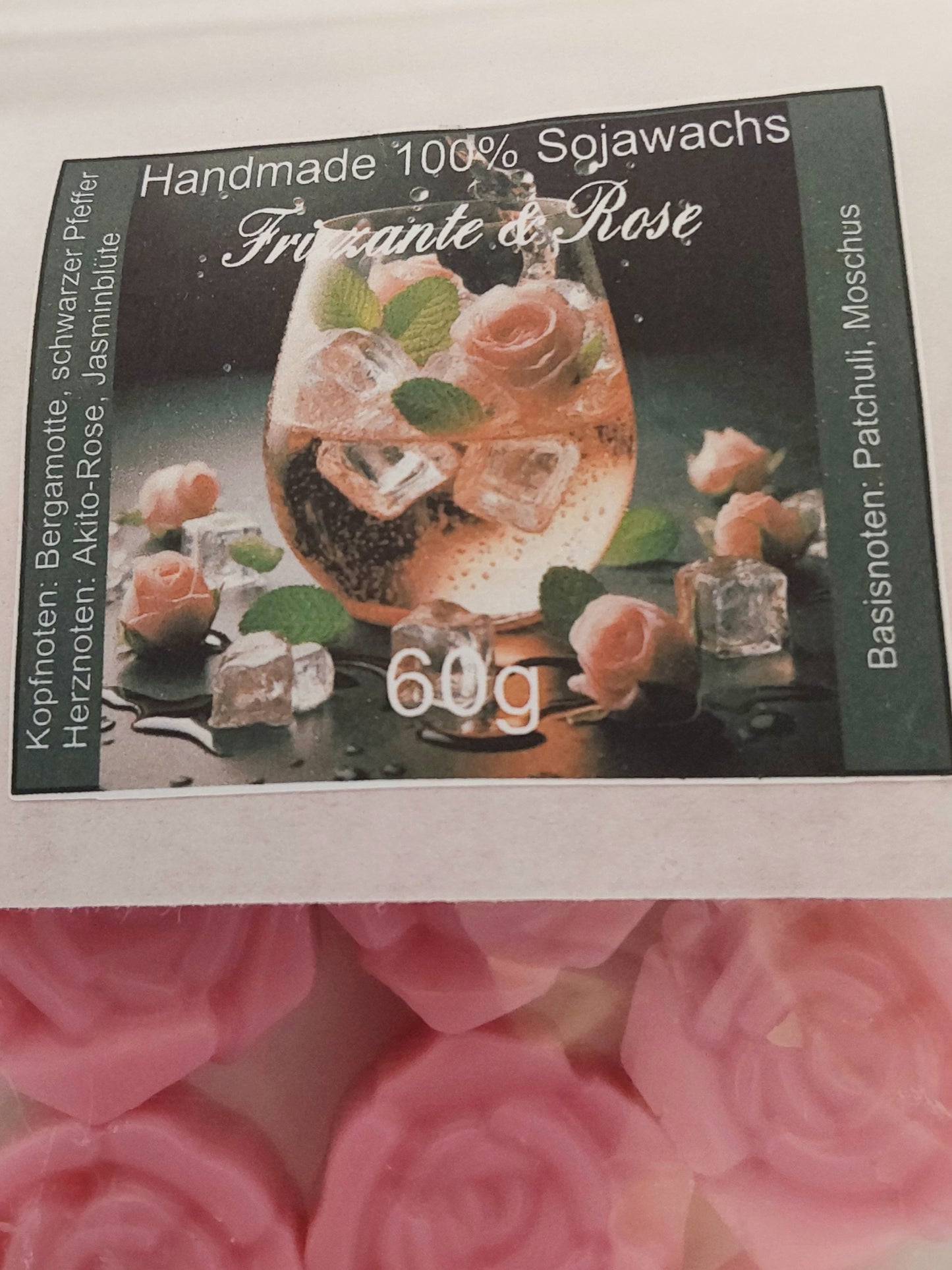 Duftmelt/Duftwachs Frizzante & Rose 60g