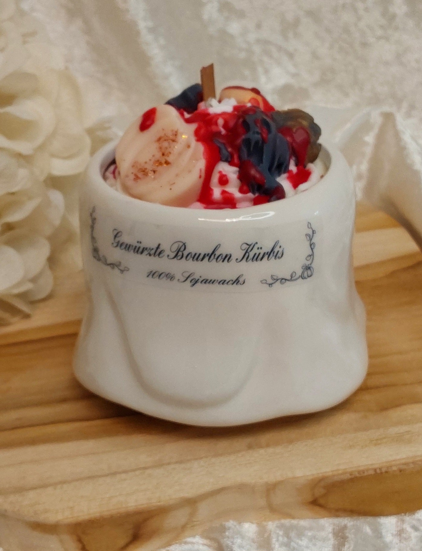 Geistertasse mit Gewürzte Bourbon Kürbis 460g