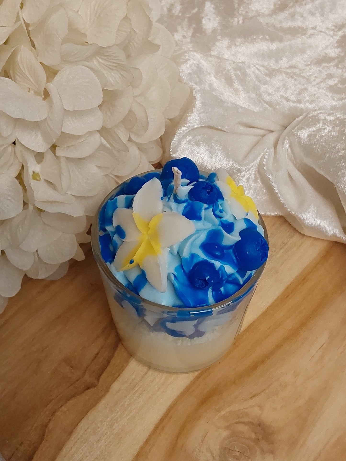 Blaubeere/Vanille Duo 2 Düfte in einer Kerze