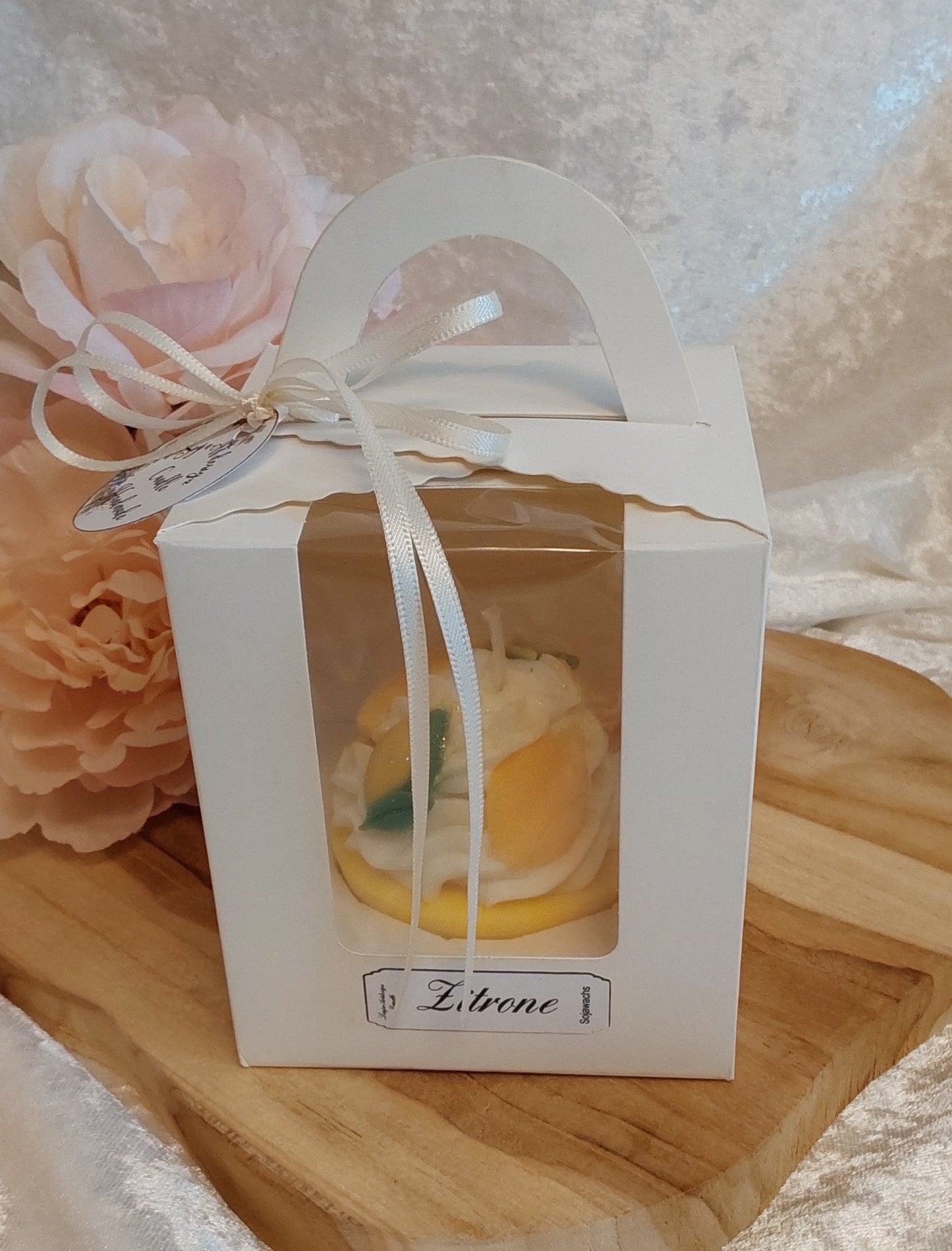 Zitronen CupCake in Geschenkbox