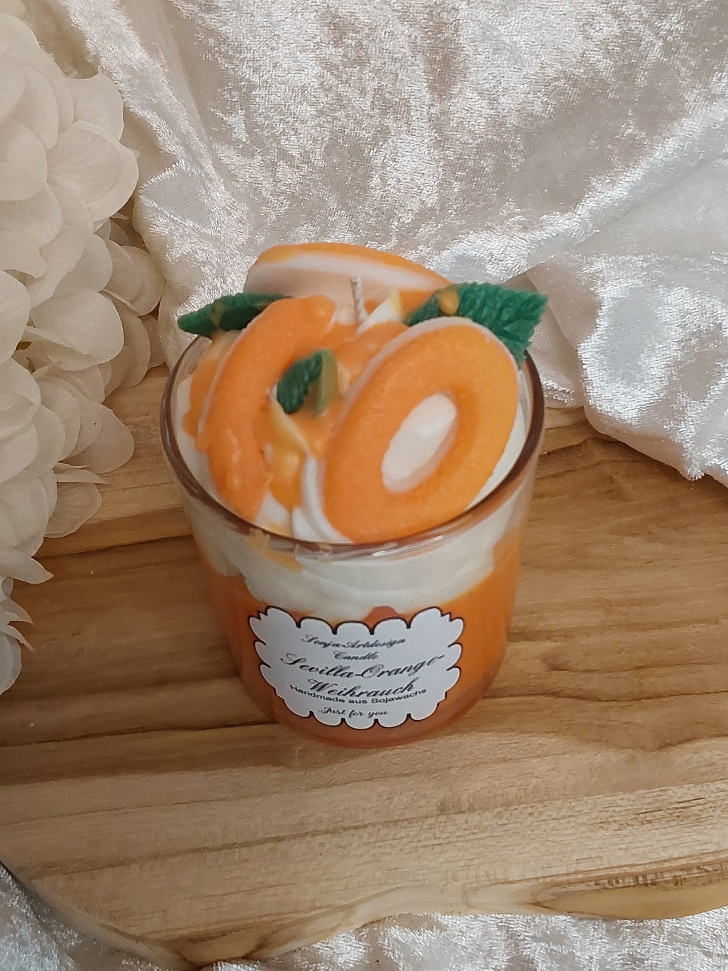 Dessertkerze Sevilla-Orange-Weihrauch