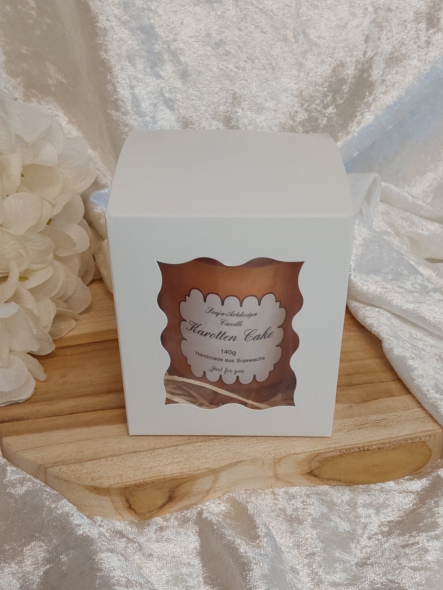 Duftkerze im Glas Karotten Cake