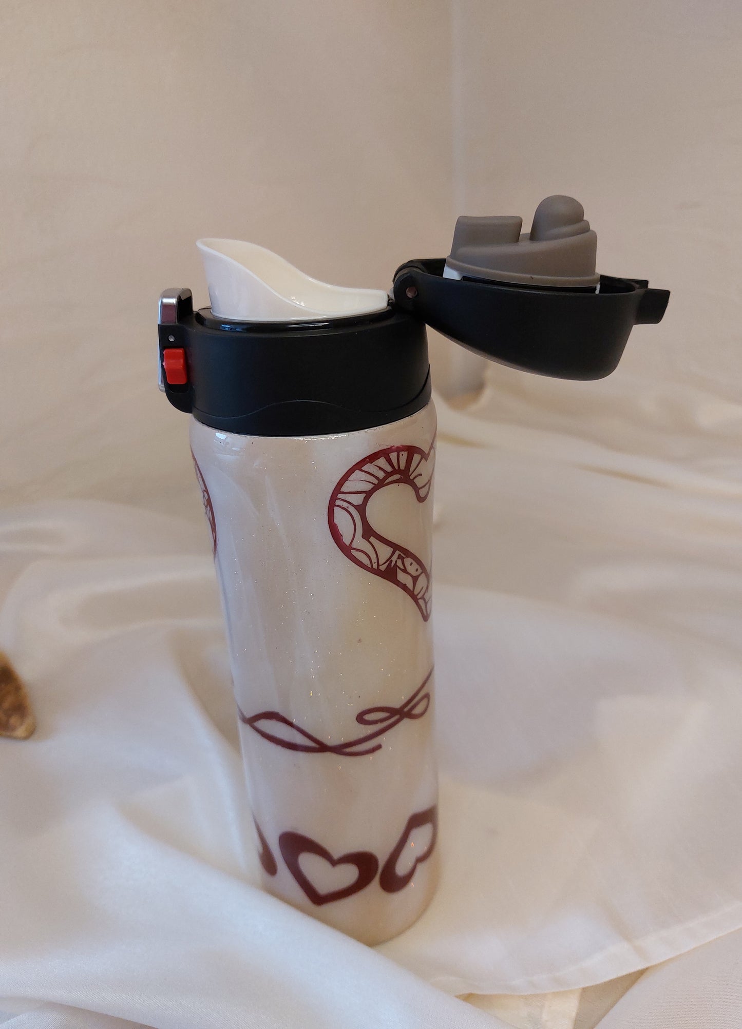 Tumbler Herz Spruch Klappdeckel