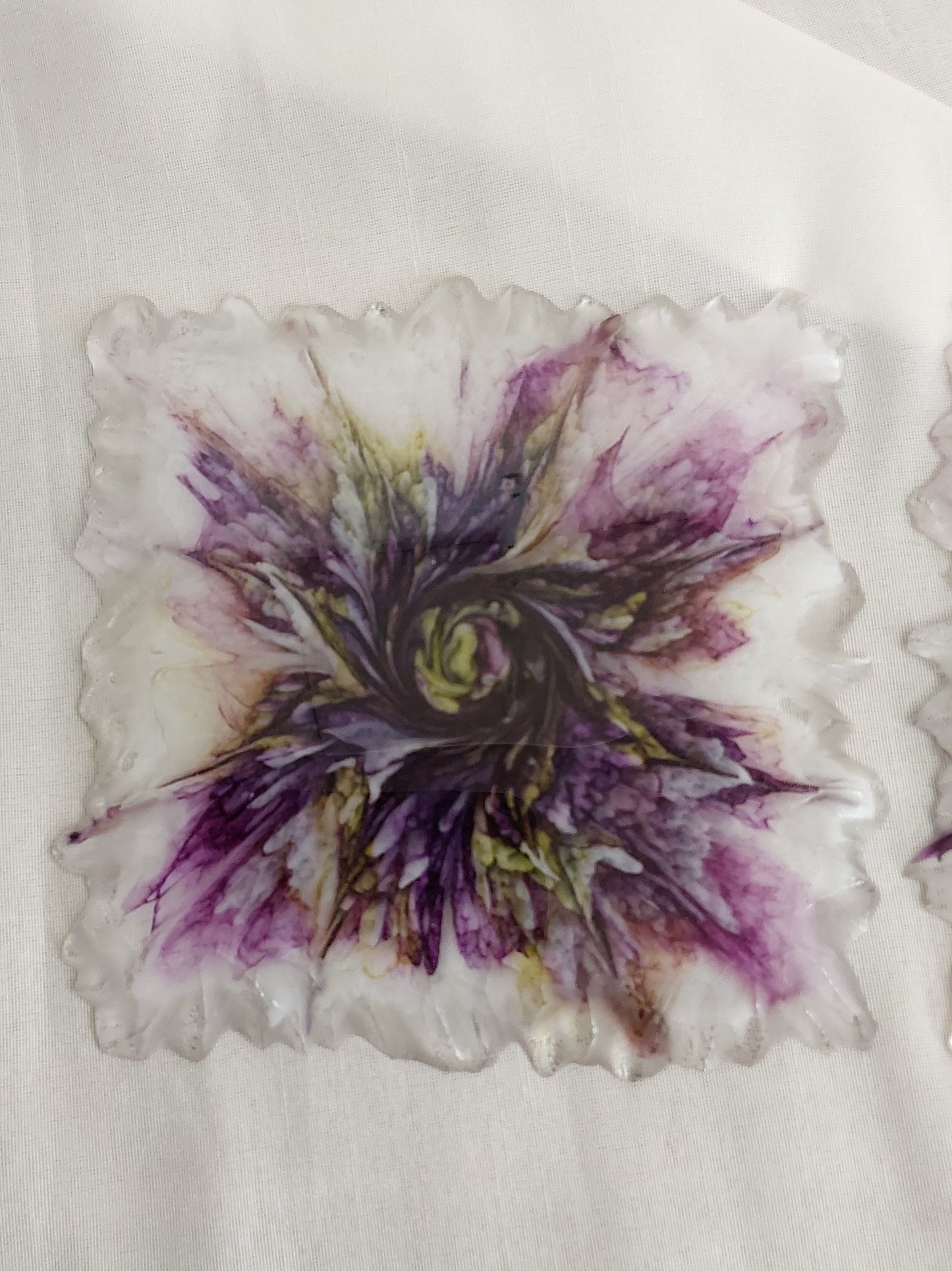 Untersetzer mit Blume-Effekt 2er Set