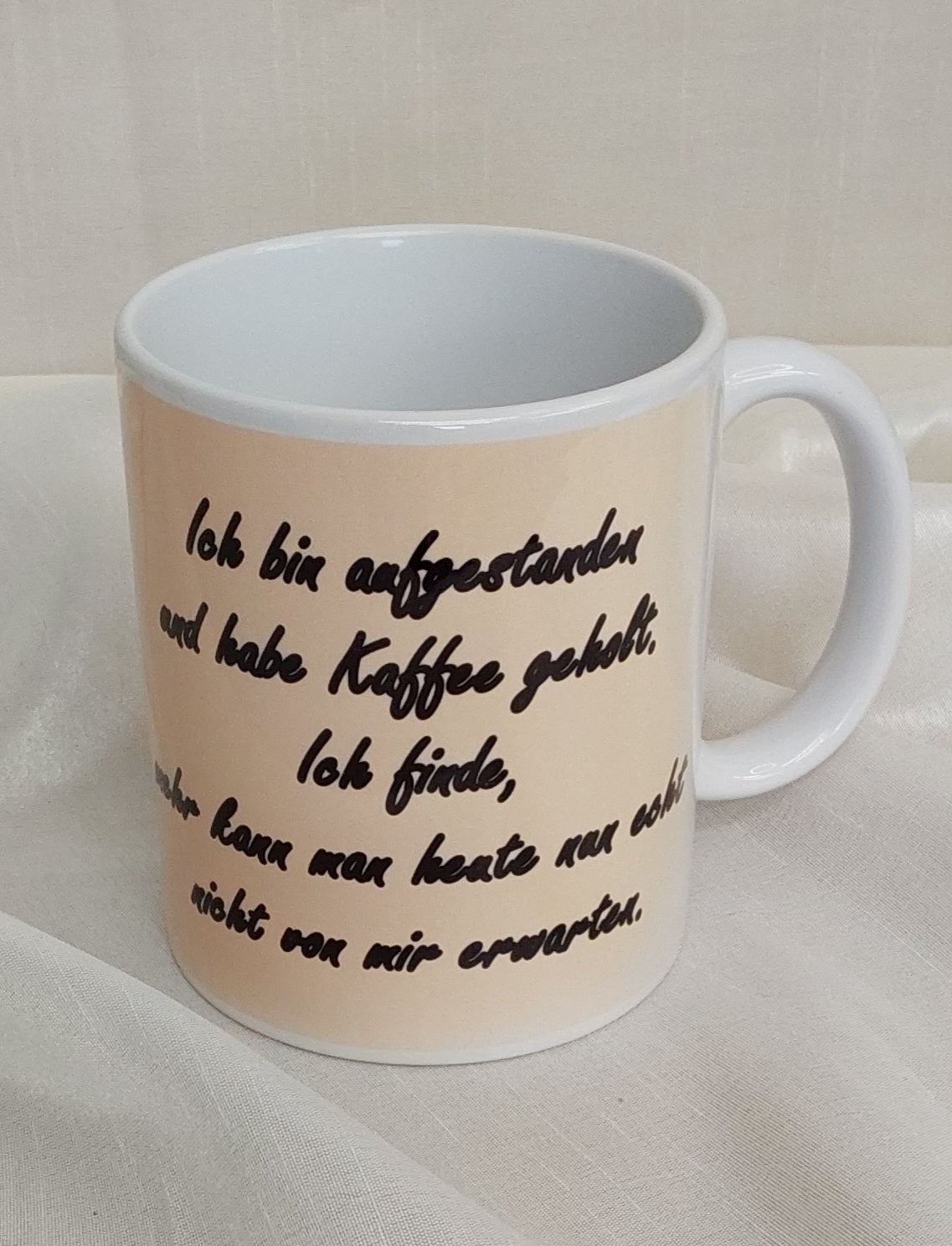 Tasse Faultier Spruch