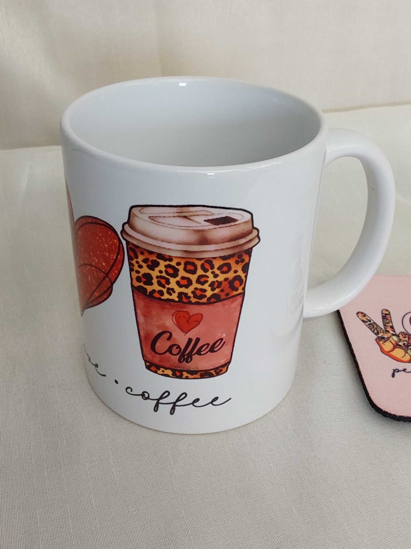 Tasse Peace Love Coffee
