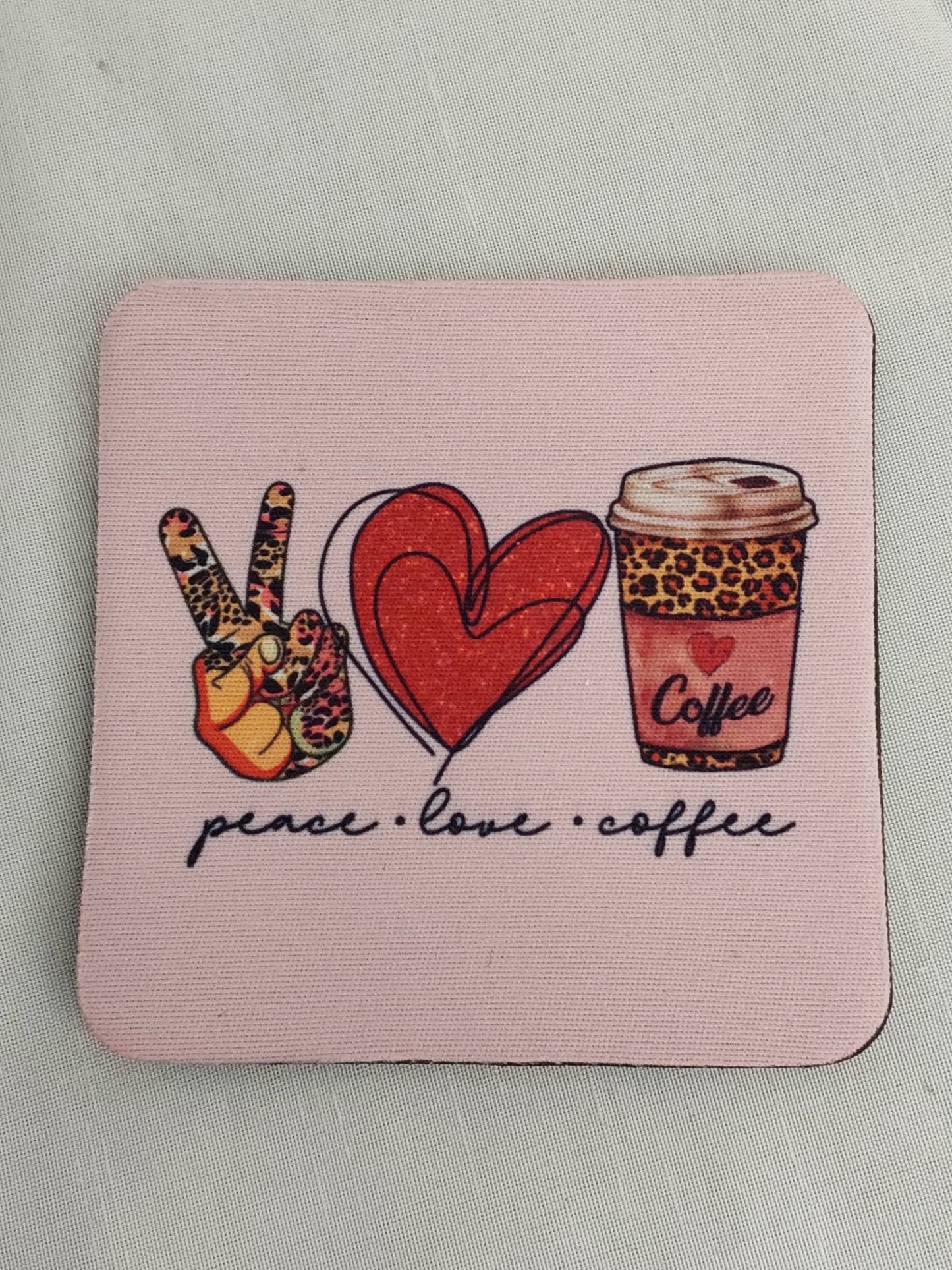 Tasse Peace Love Coffee