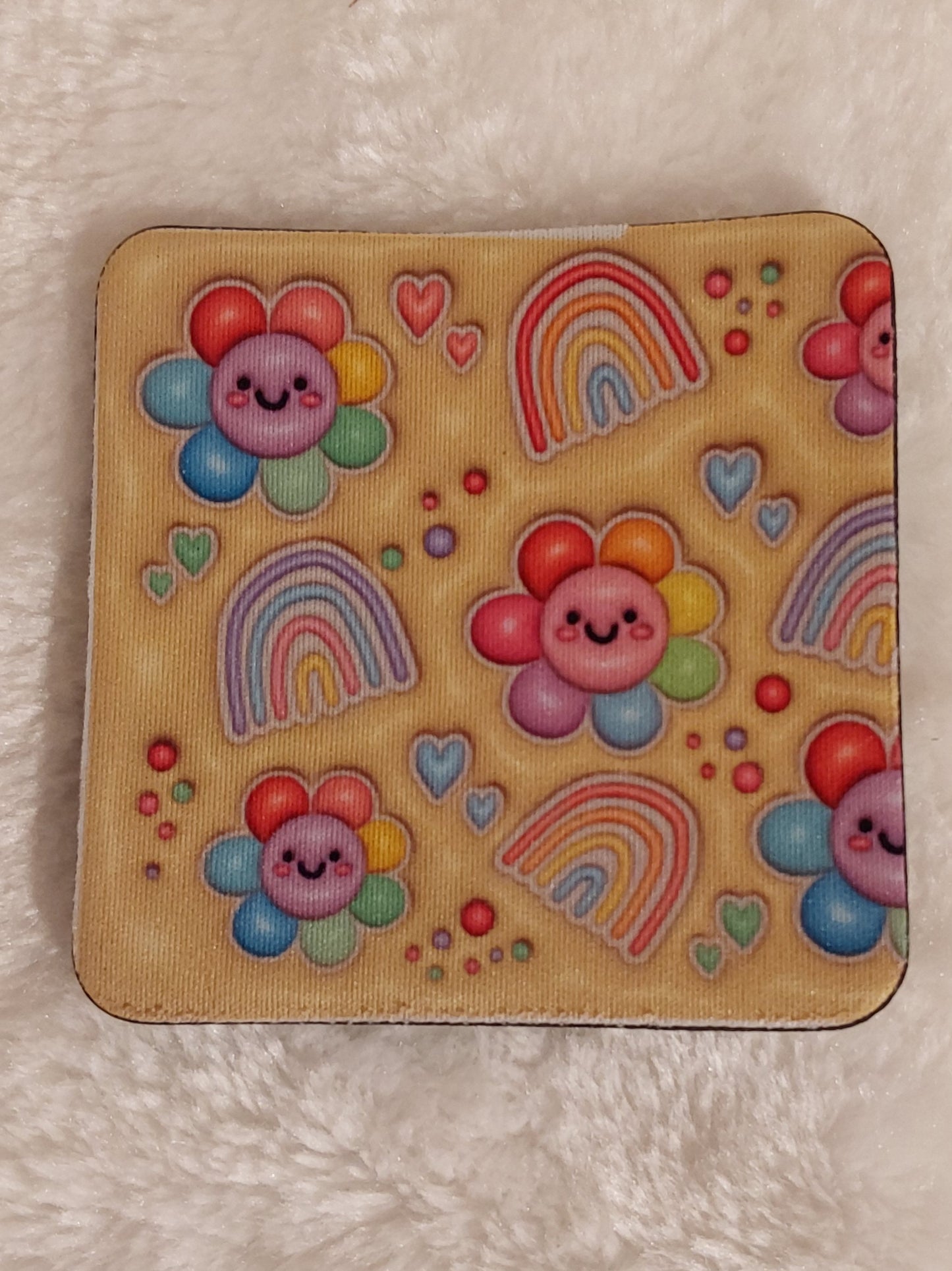 Tasse 3D Regenbogen Blumen