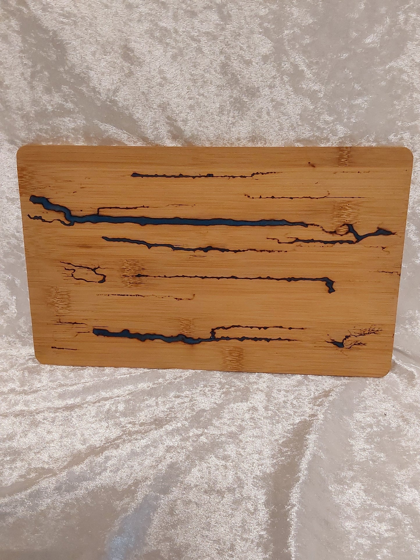 Holztablett Lichtenberg-Design
