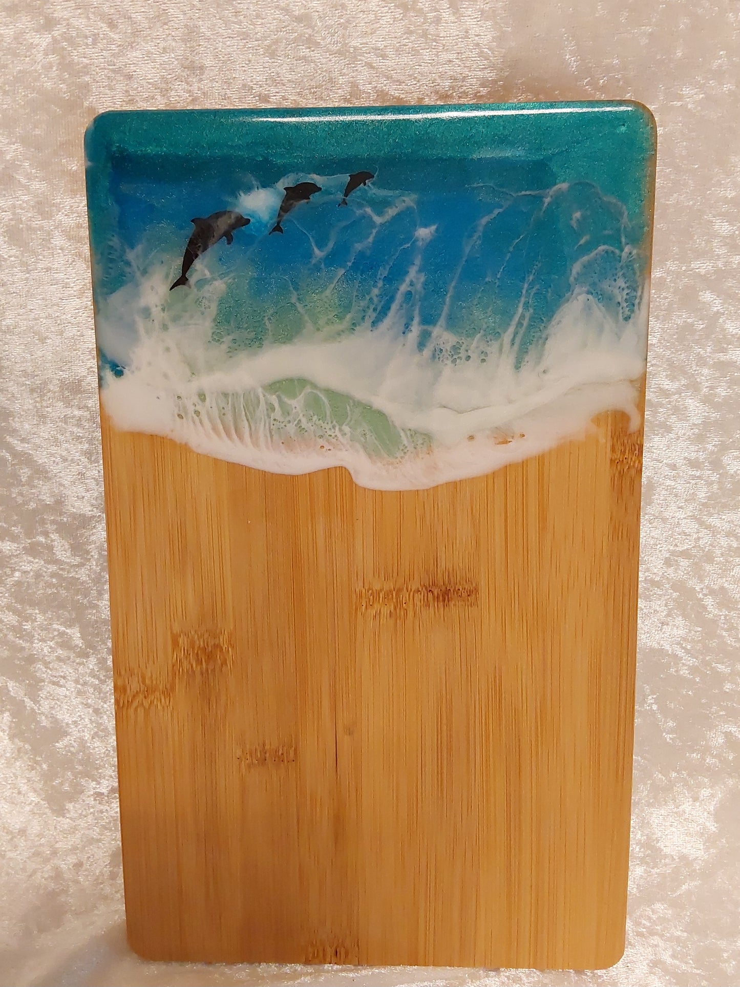 Frühstückbrett mit Resin Design