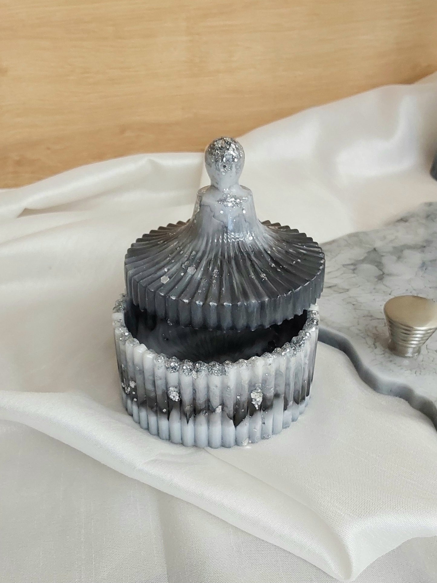 Tablett Vase Dose Teelicht