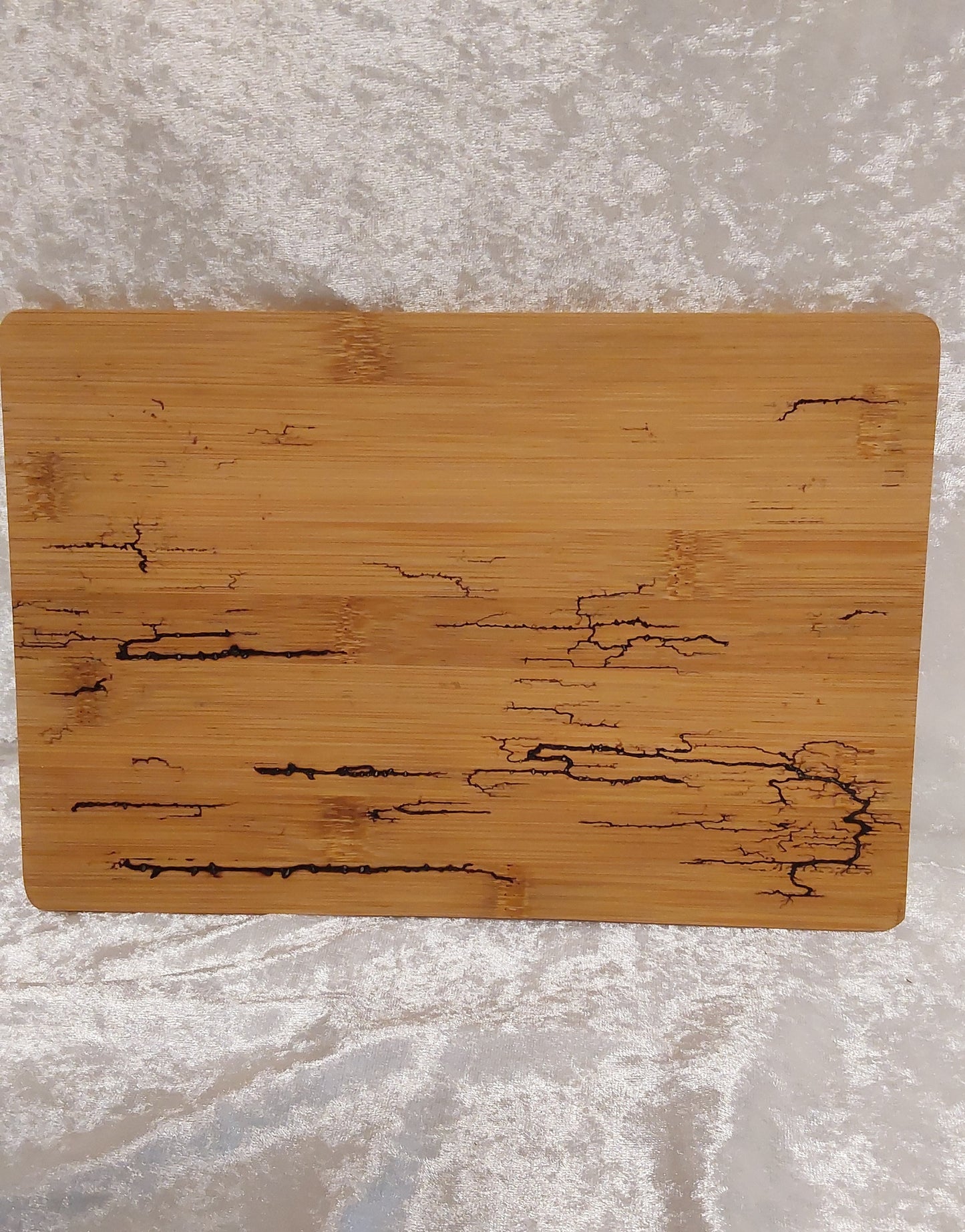 Holztablett Lichtenberg-Design