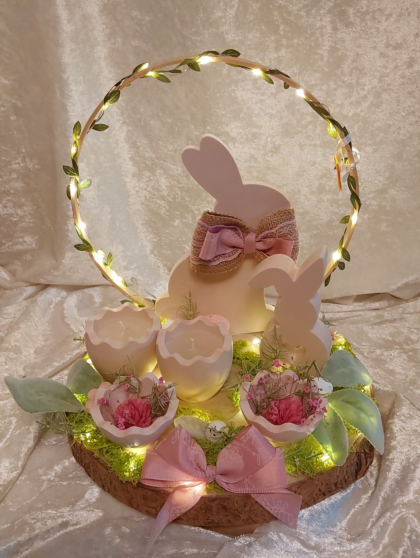 Oster-Deko mit Beleuchtung