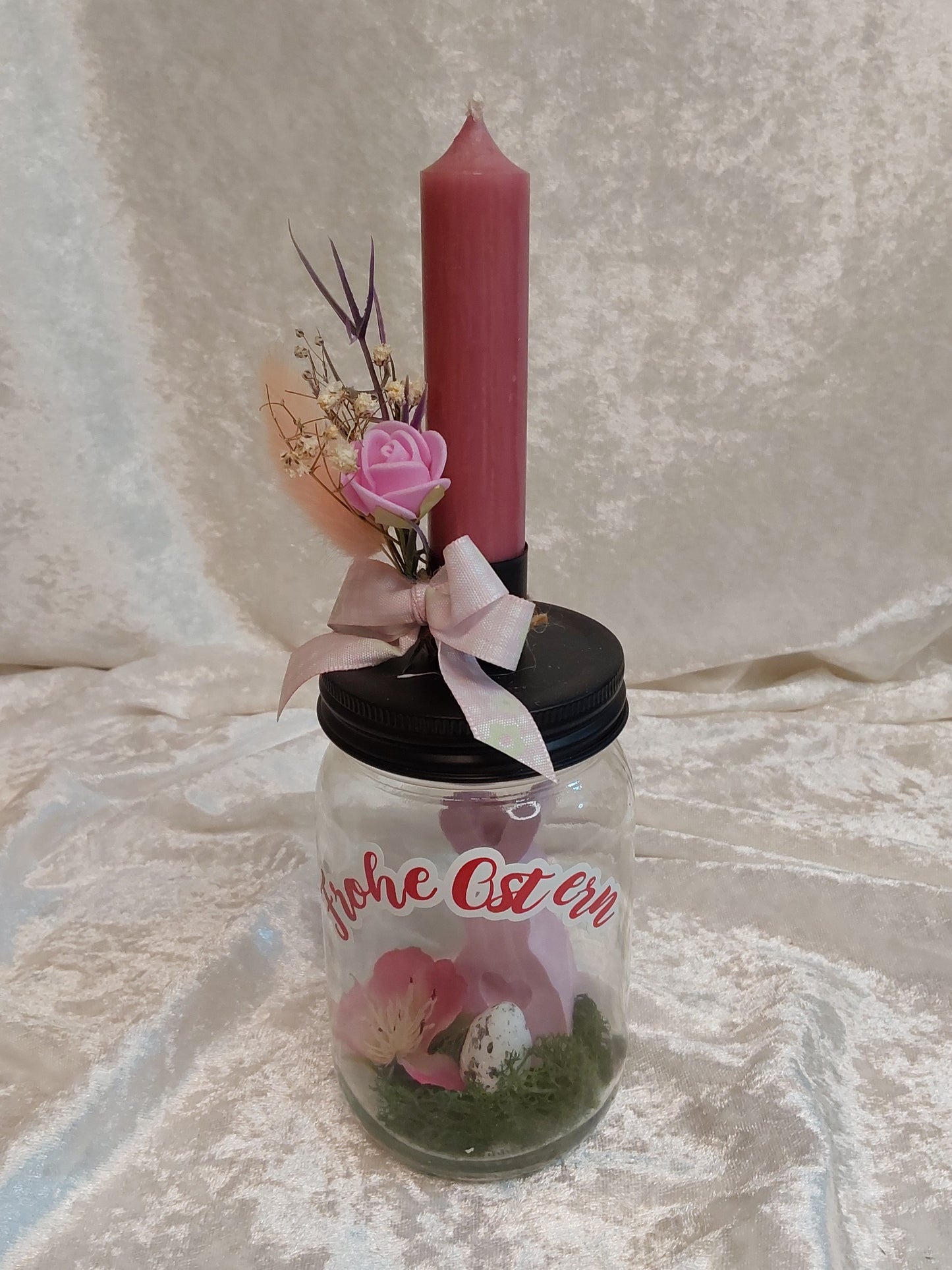 Kerzenhalter auf Glas Ostern