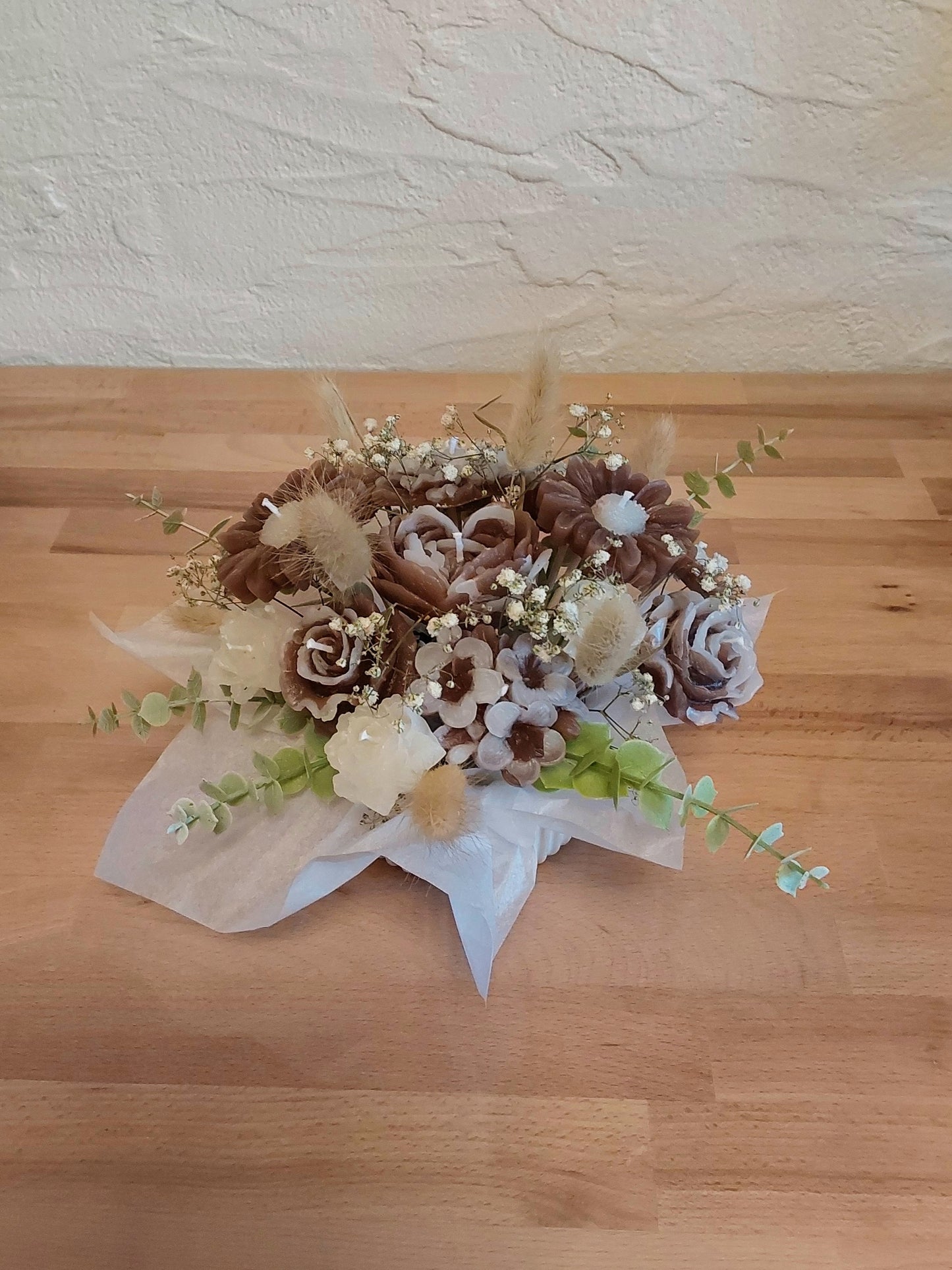 Blumenstrauß aus Kerzen
