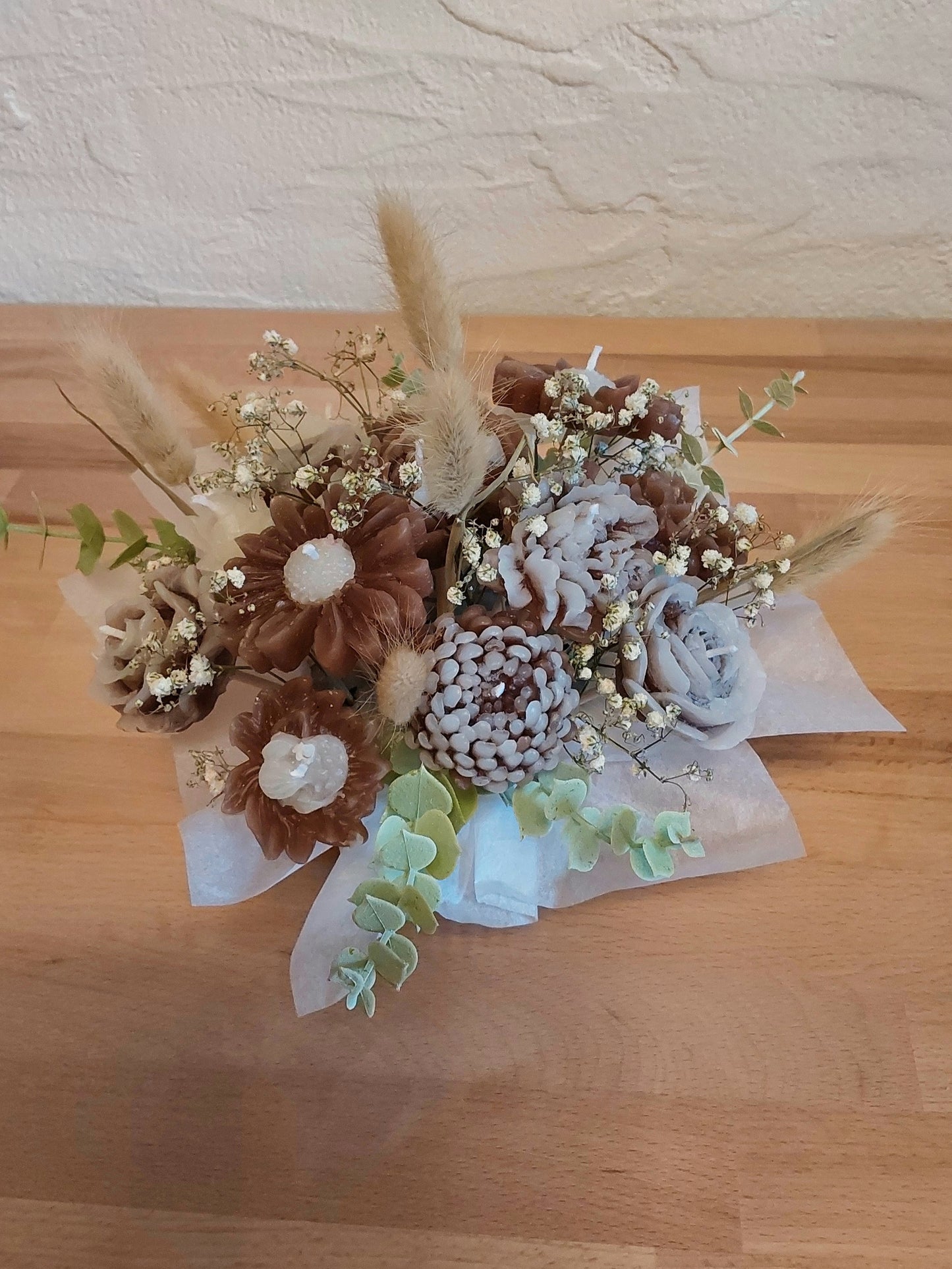 Blumenstrauß aus Kerzen