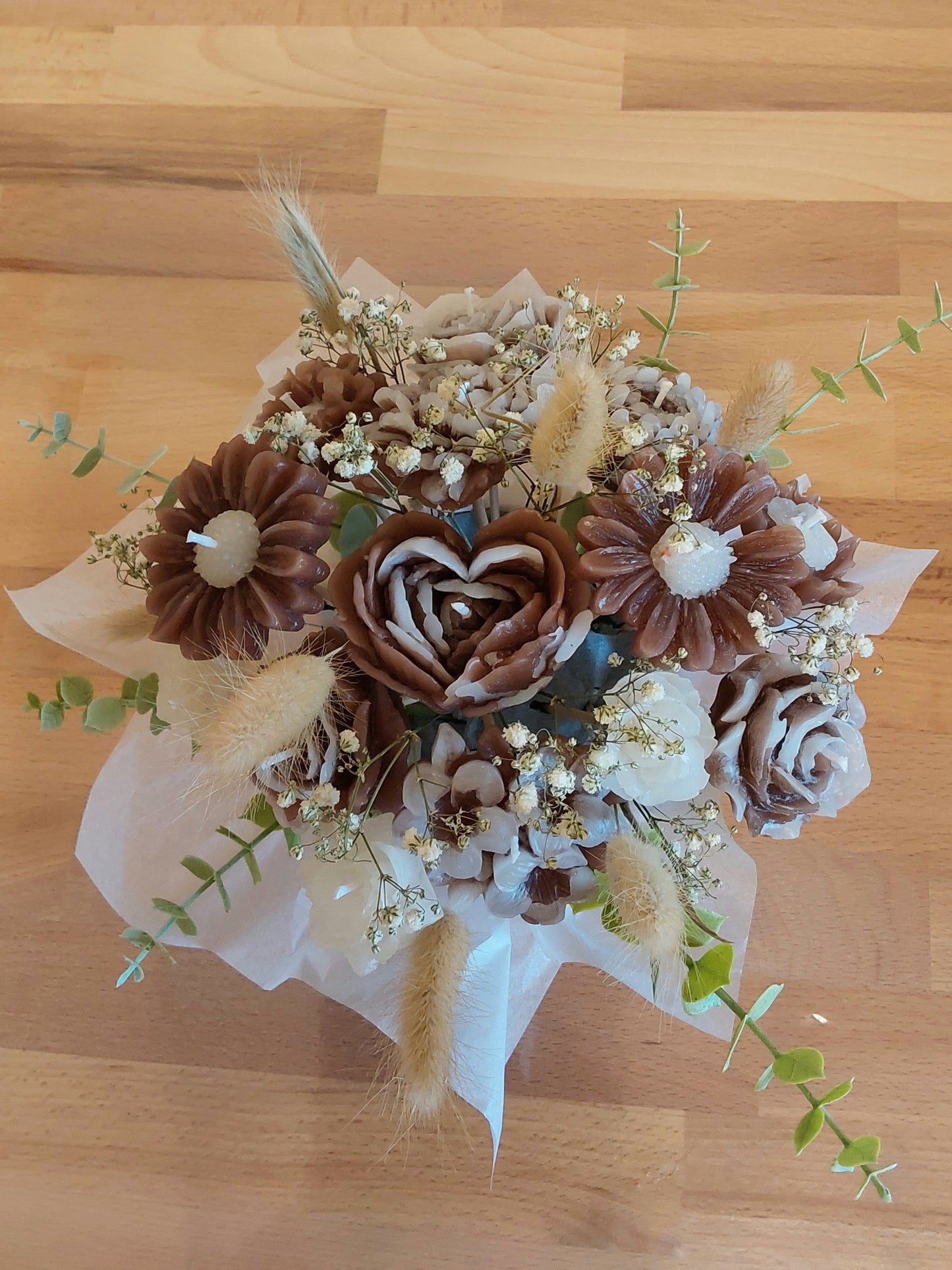 Blumenstrauß aus Kerzen