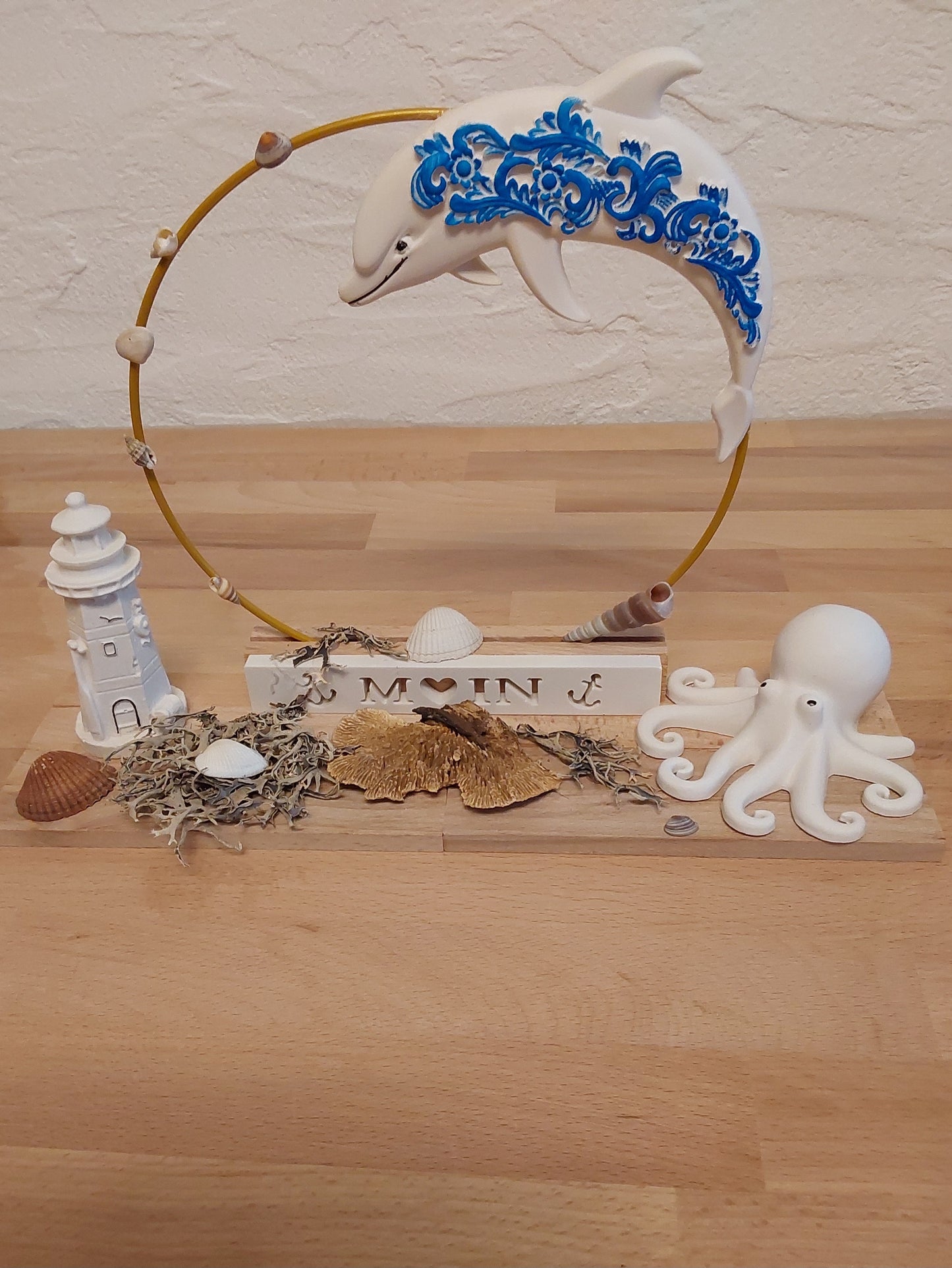 Maritim Deko Delphin Muscheln