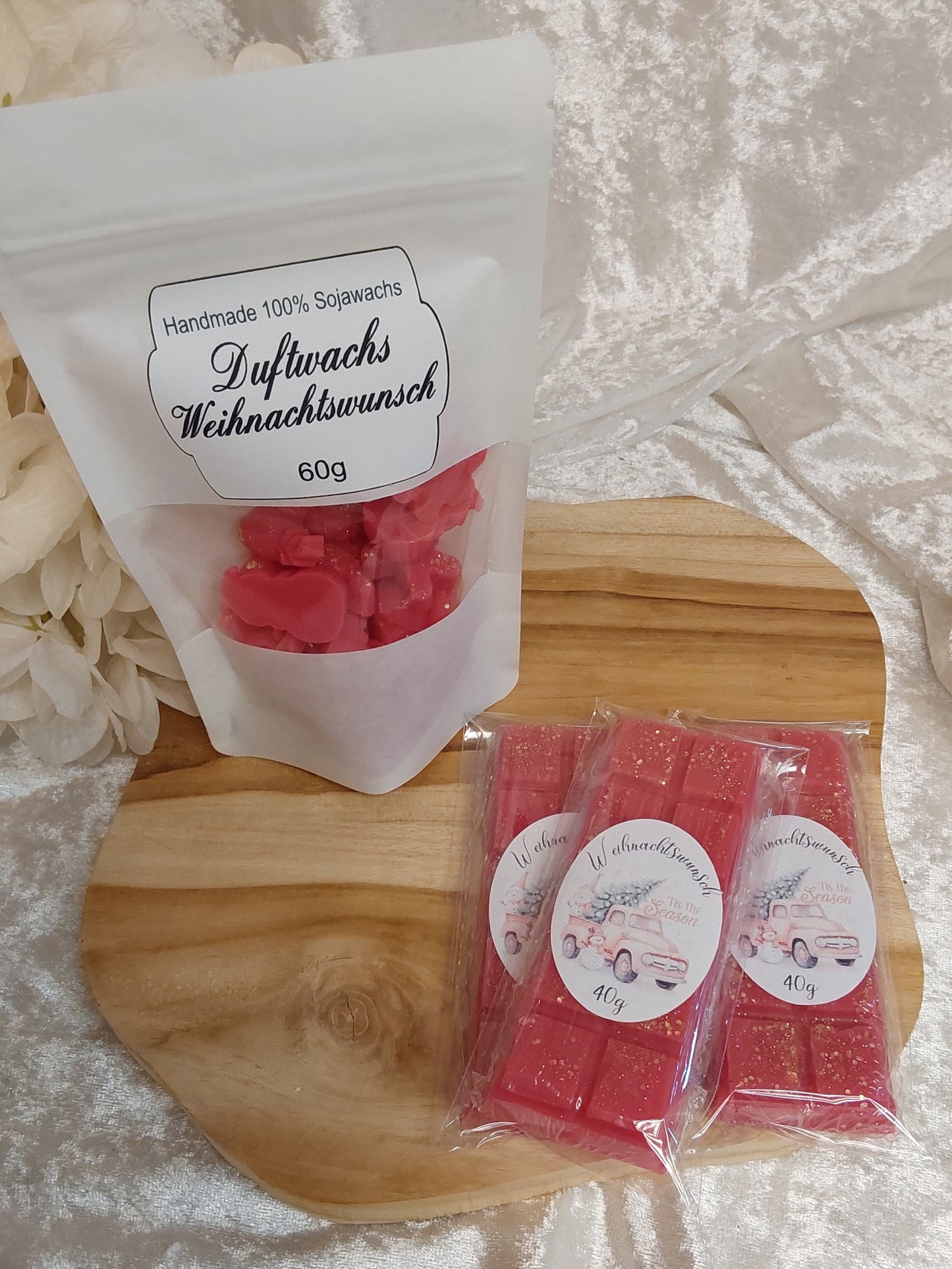 Duftmelt/Duftwachs 2 Varianten, Duft  Weihnachtswunsch