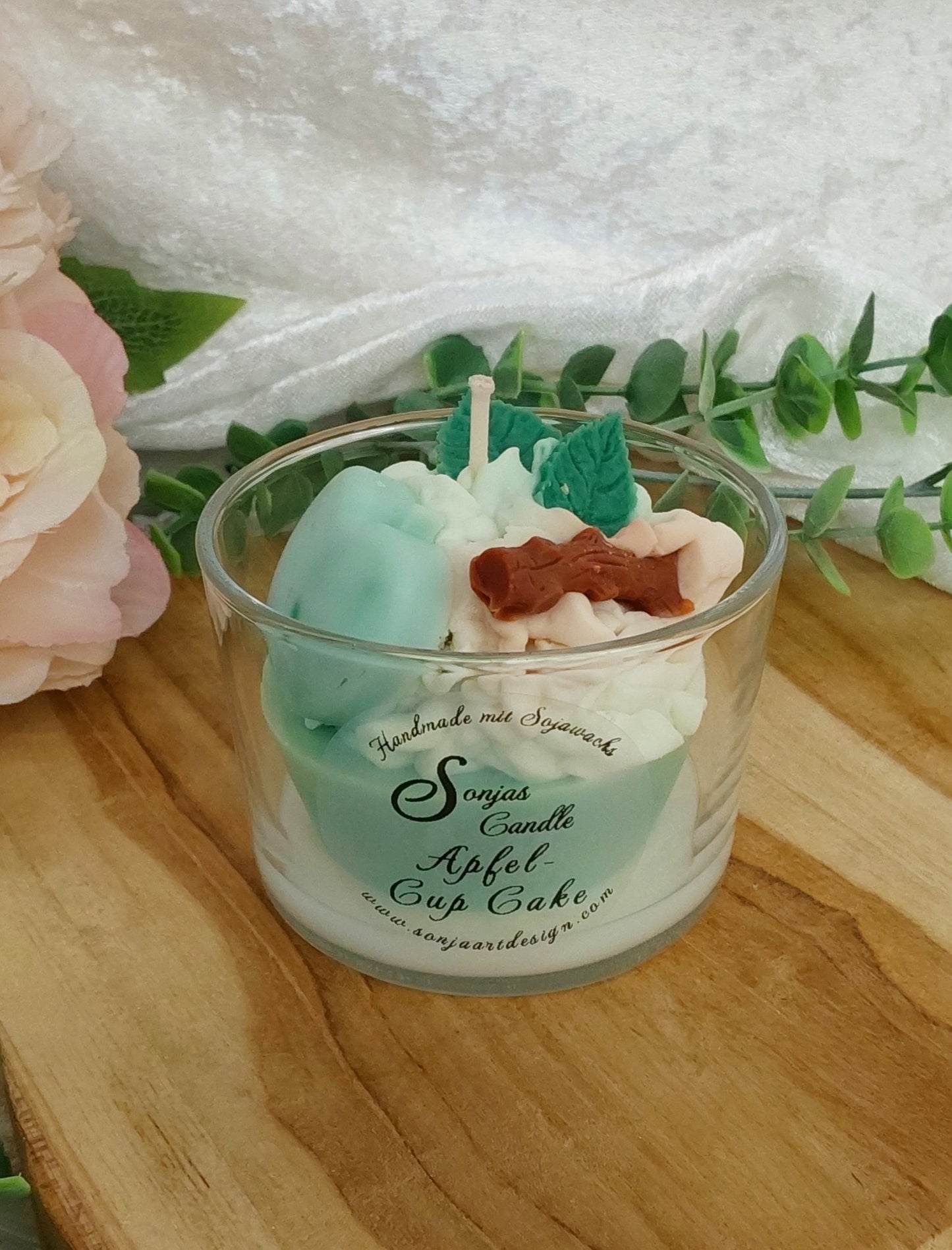 Apfel CupCake im Glas