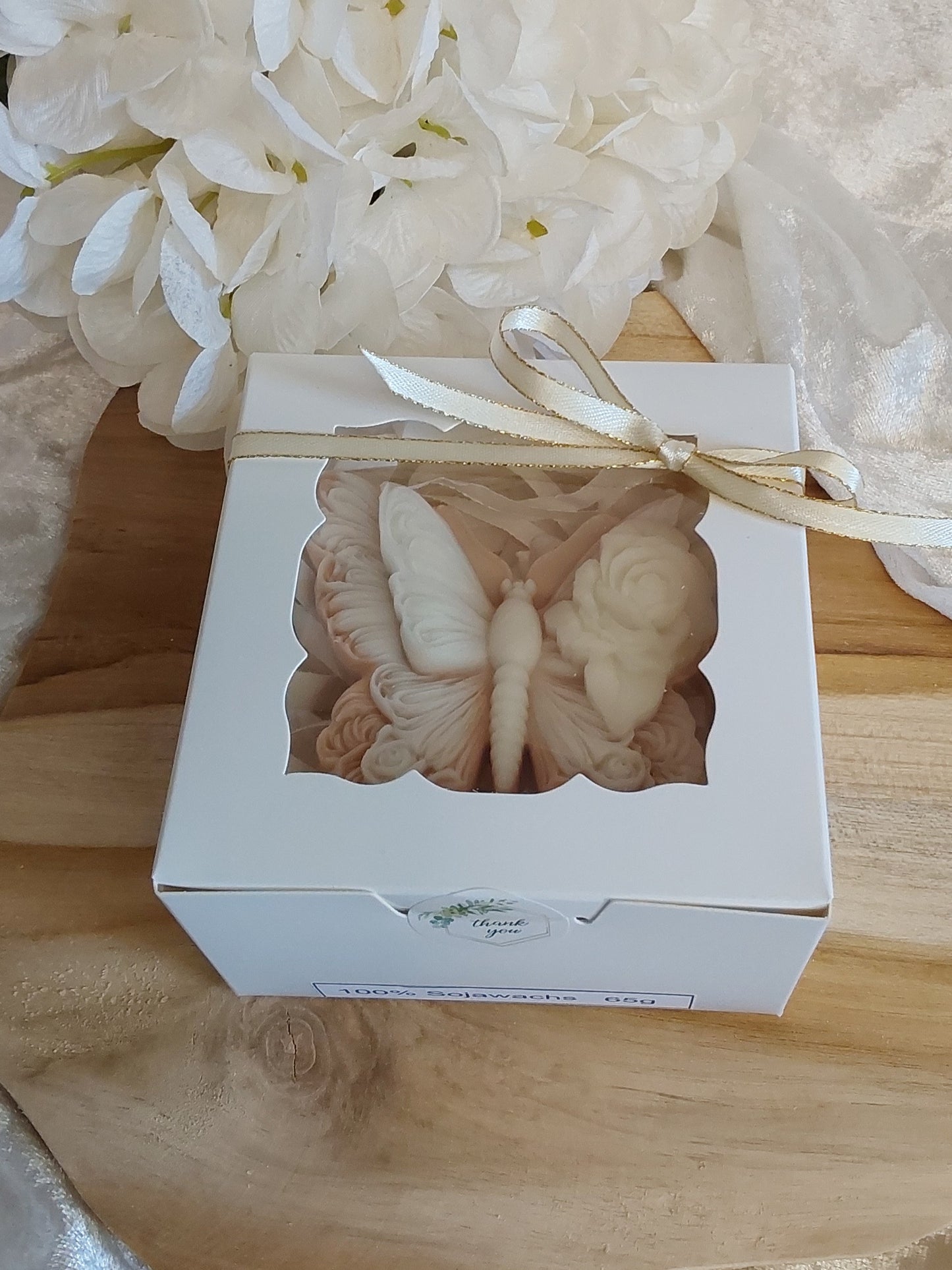 Geschenk-Kerze Schmetterling