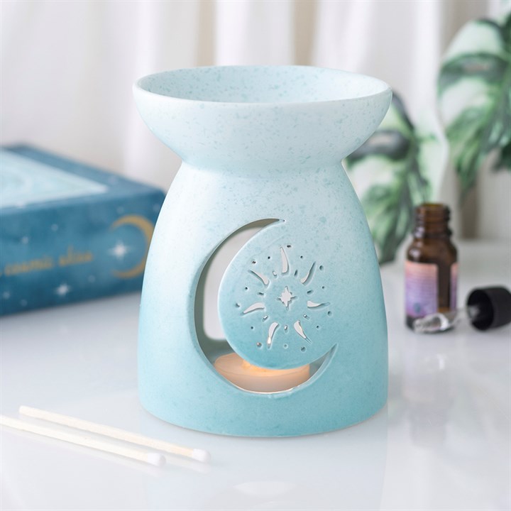 Pastell-Blau Mond-Design Duftlampe