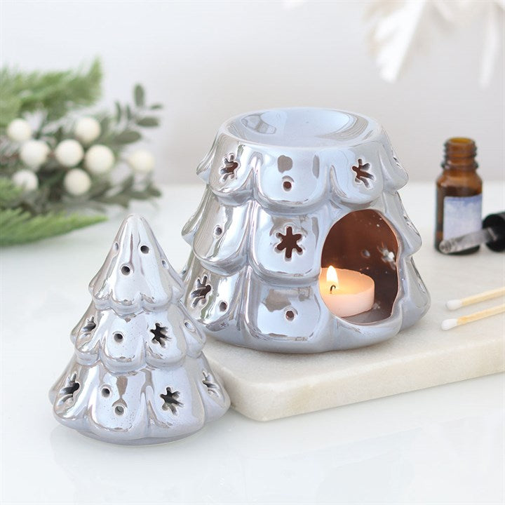 Silber Tannenbaum Duftlampe