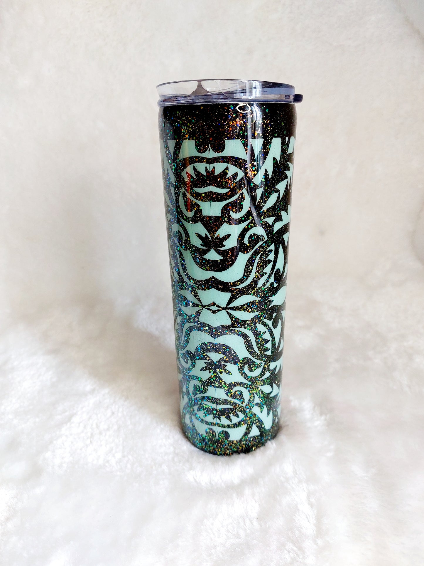 Tumbler Blume Love mit Strohhalm