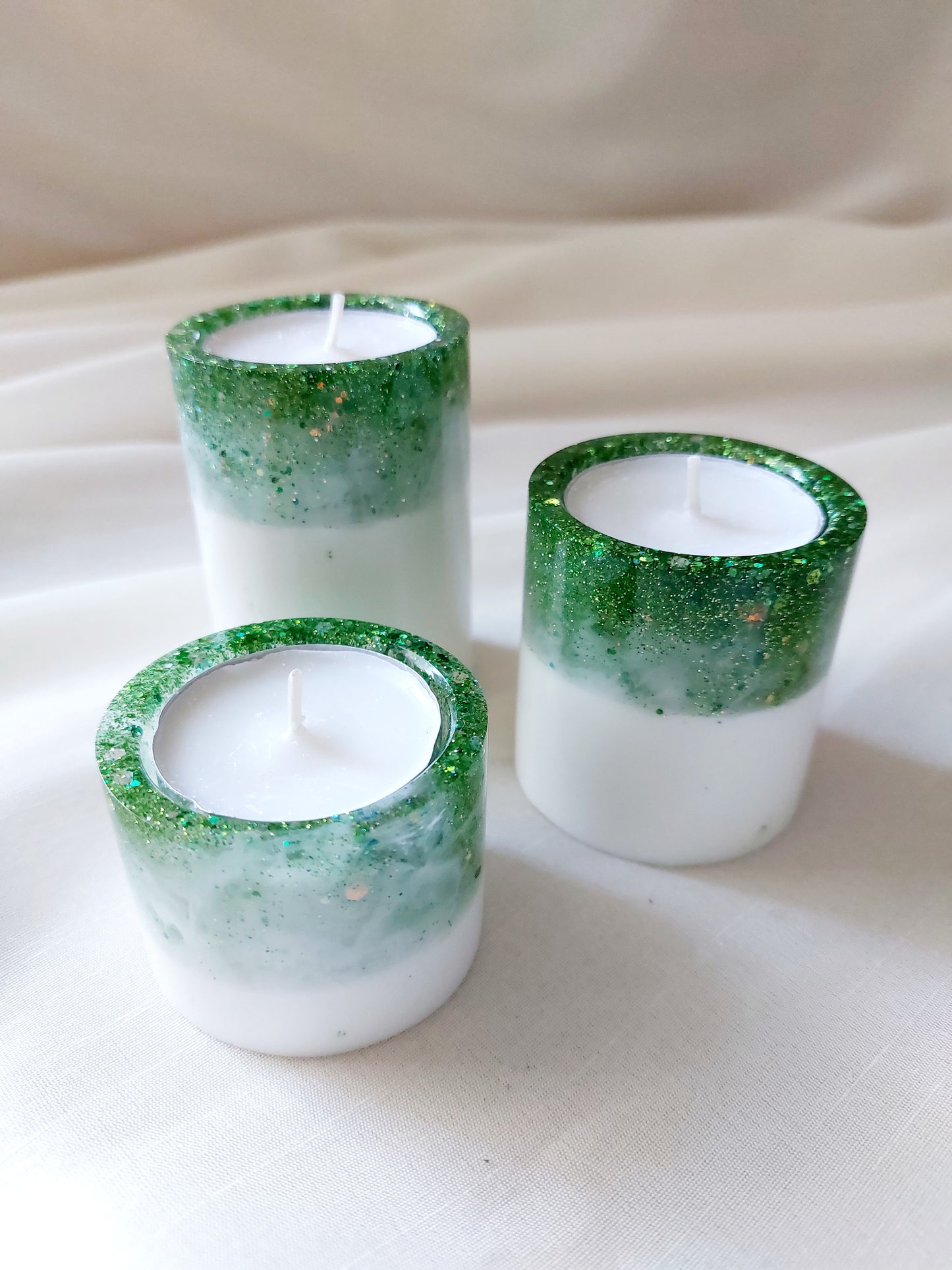 Resin Teelichter 3er Set