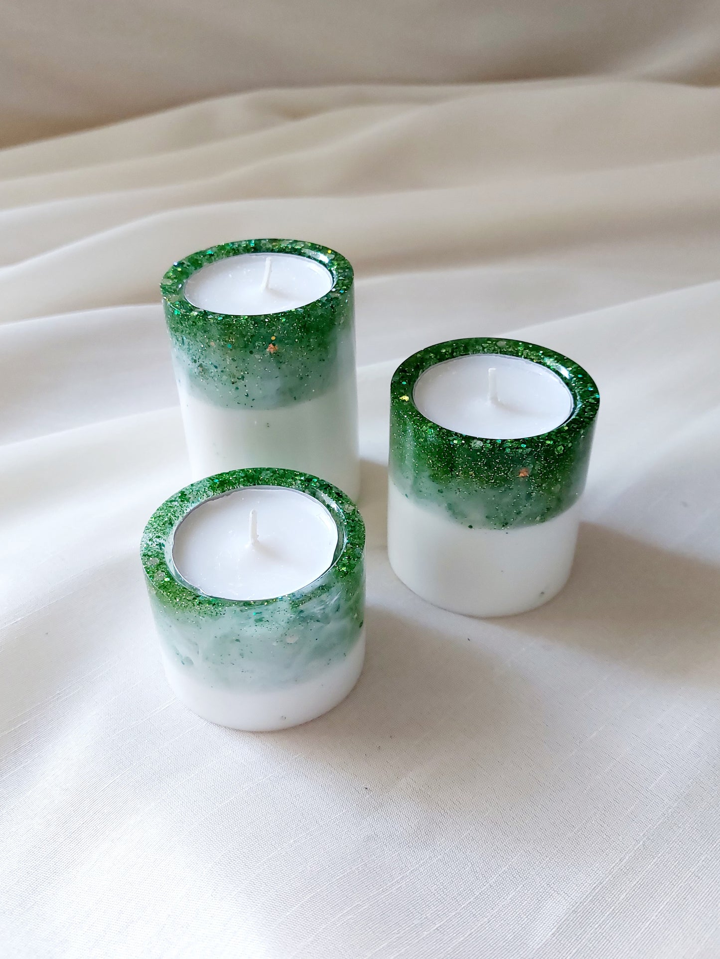 Resin Teelichter 3er Set