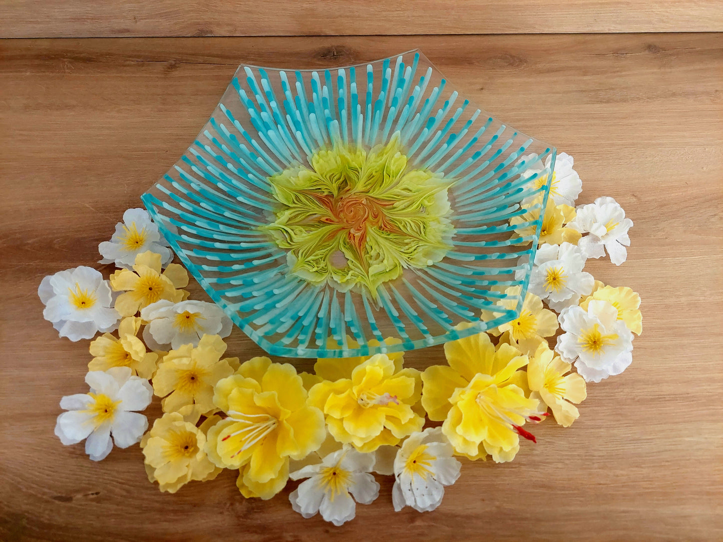 Resin Schale in Hexagon Form