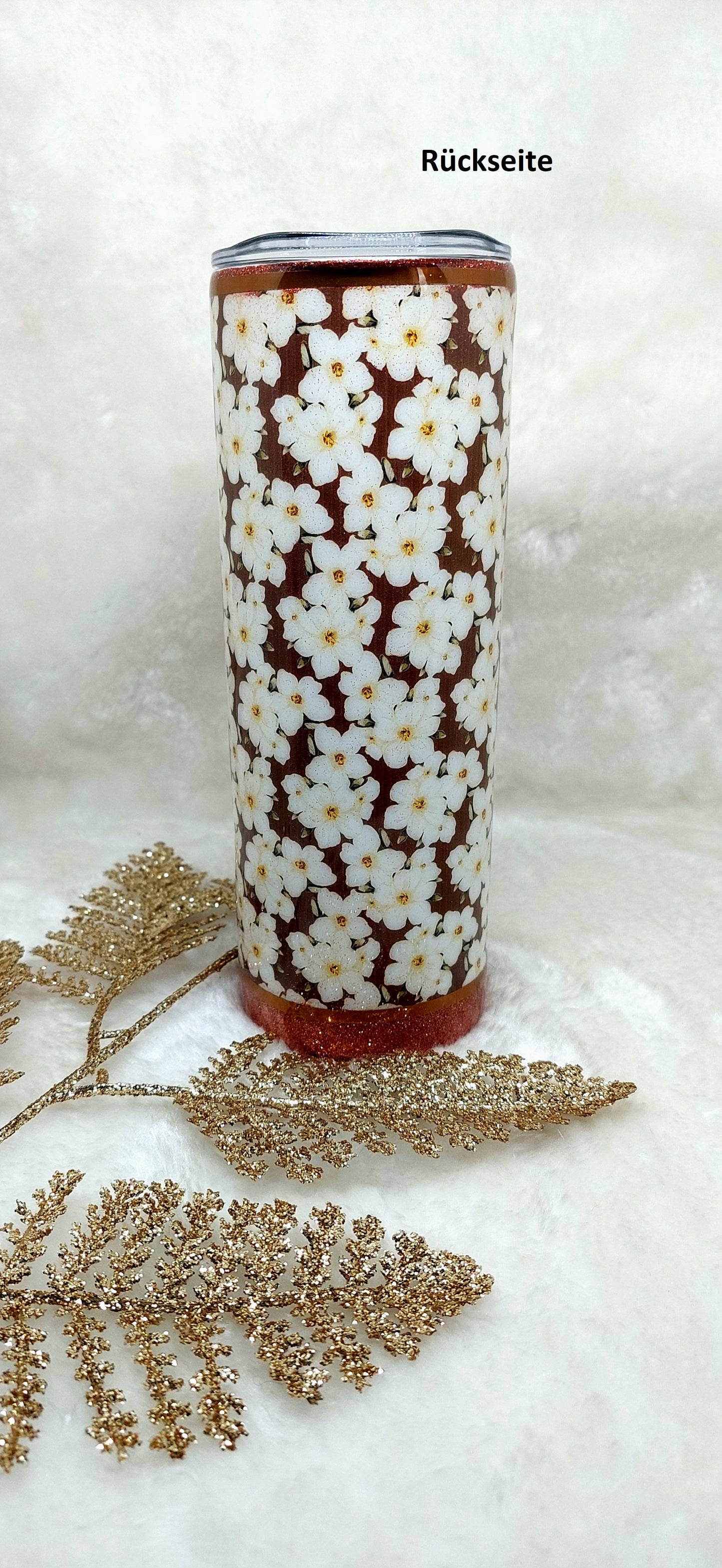 Tumbler Trinkbecher Blumen Love