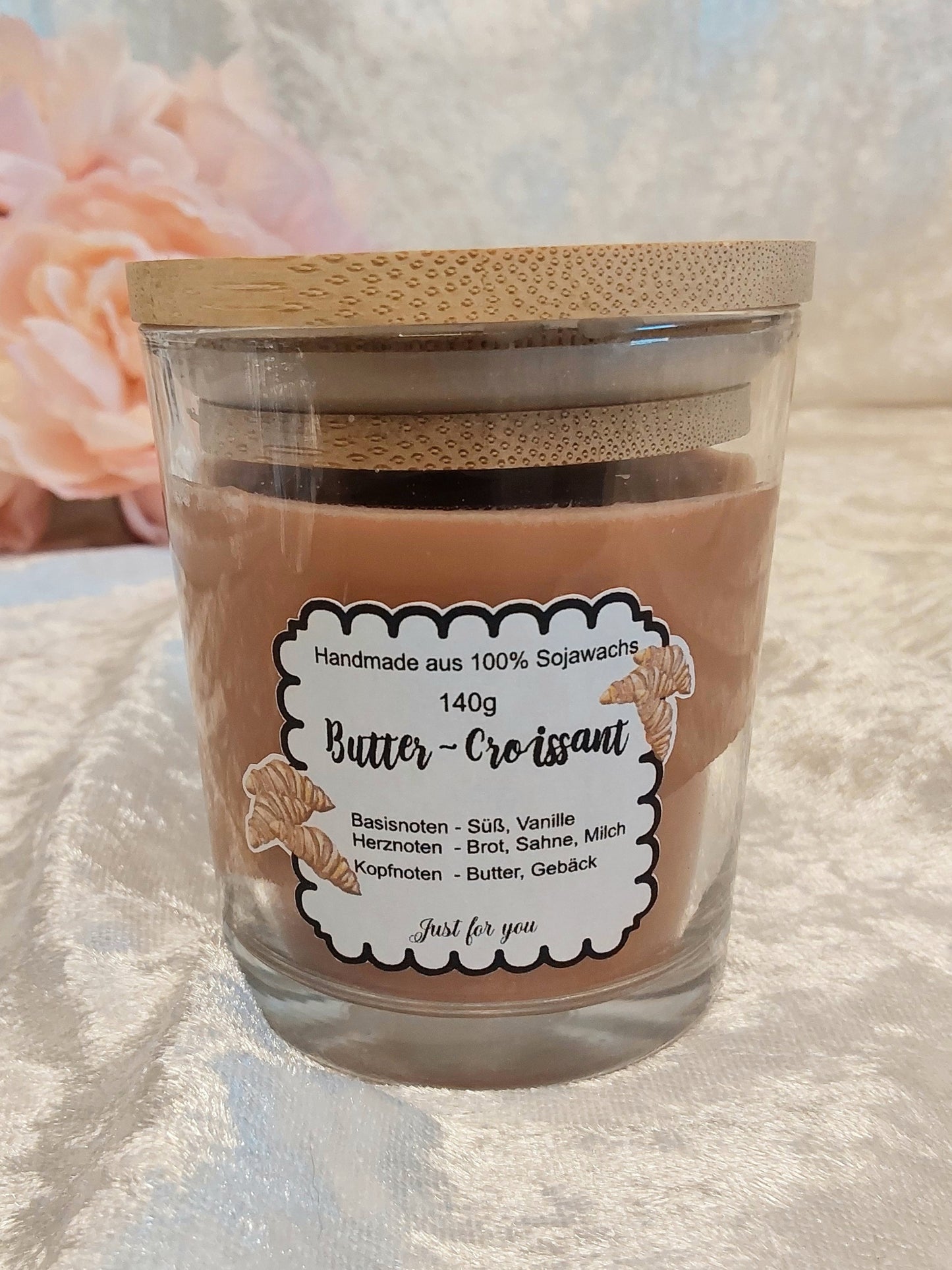 Duftkerze im Glas, Butter-Croissant 140g