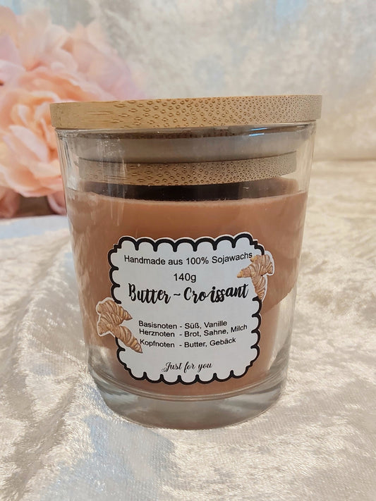 Duftkerze im Glas, Butter-Croissant 140g
