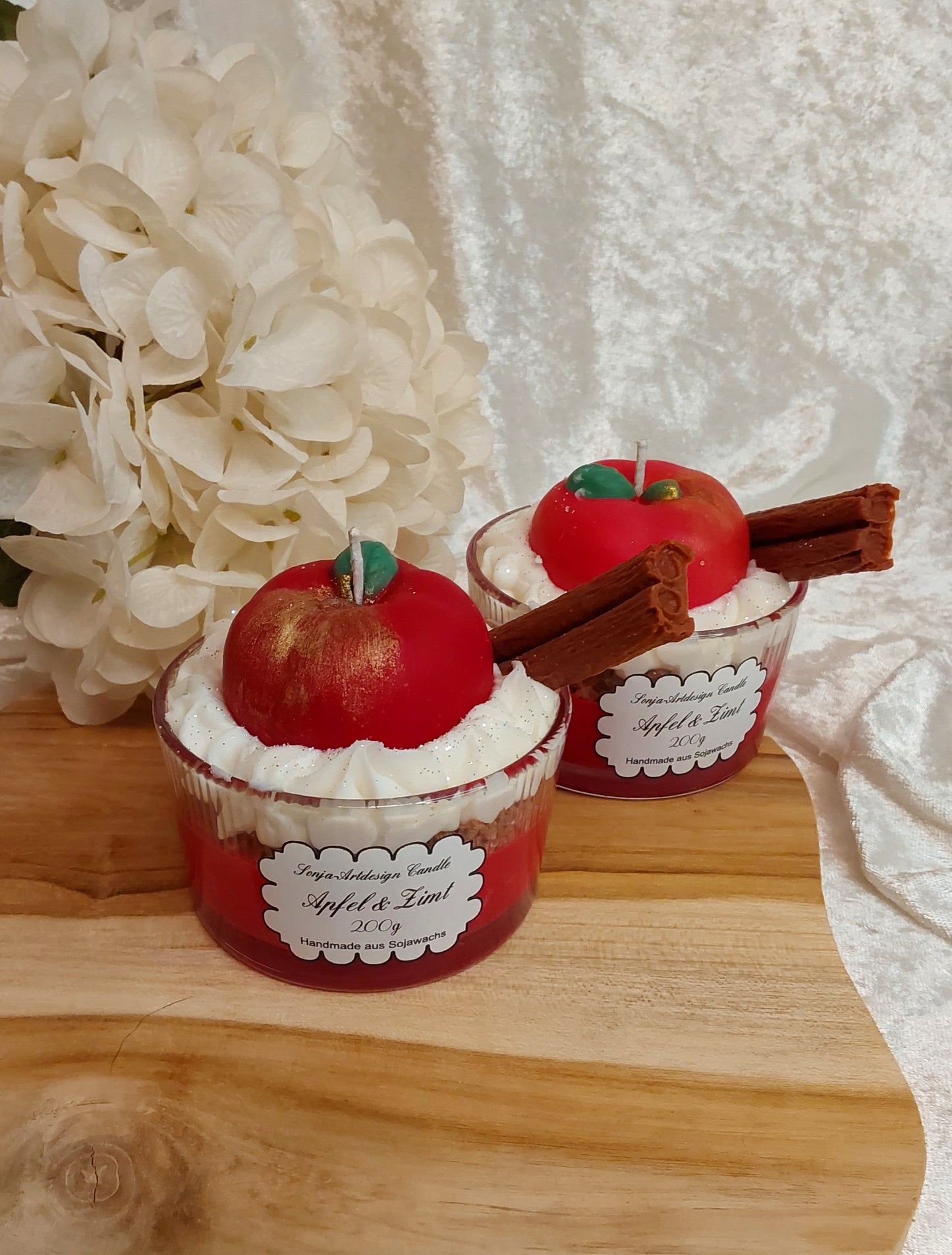 Dessertkerze Apfel & Zimt 200g