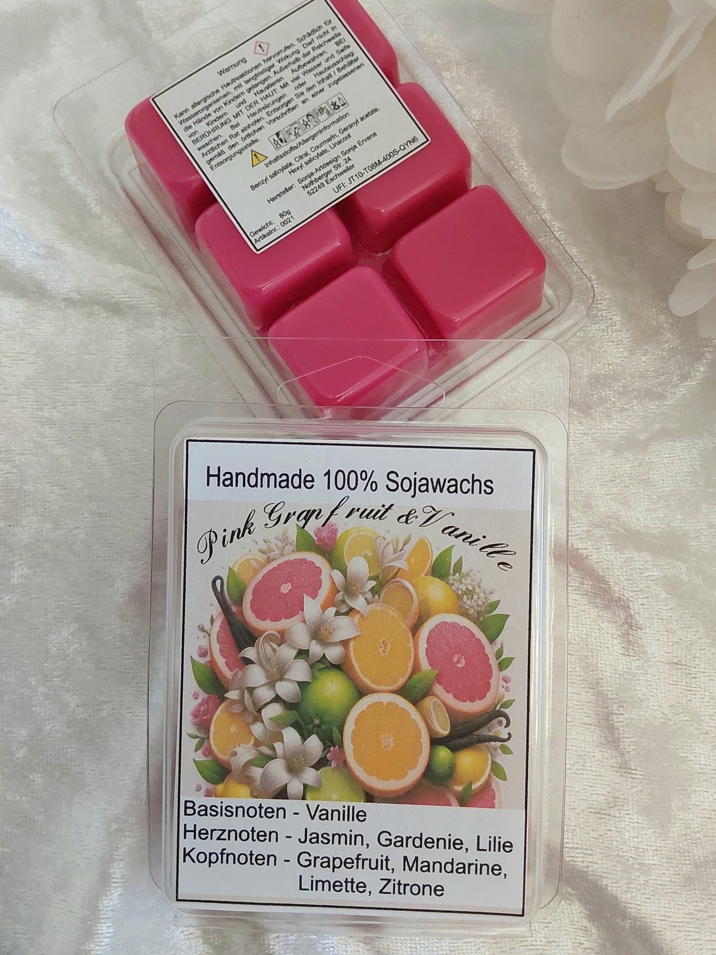 Duftmelt/Duftwachs Pink Grapefruit & Vanille 80g