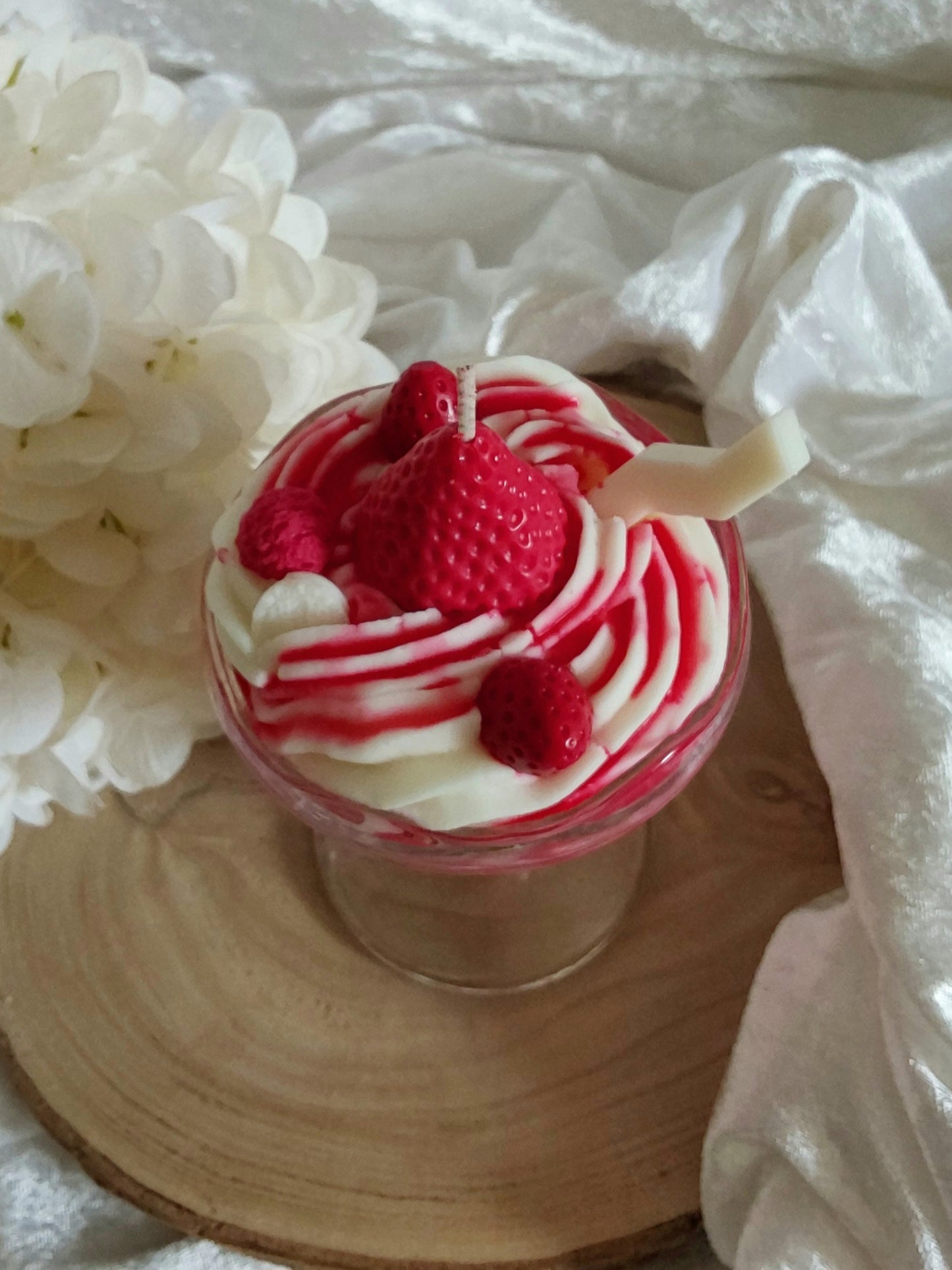 Duftkerze Erdbeer-Eiscreme 250g