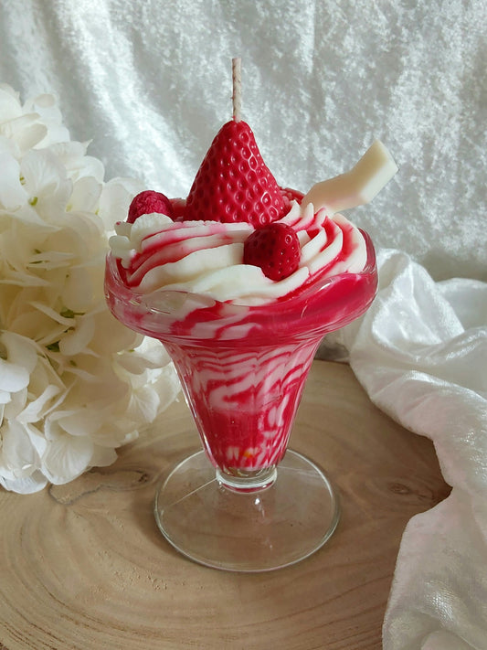 Duftkerze Erdbeer-Eiscreme 250g
