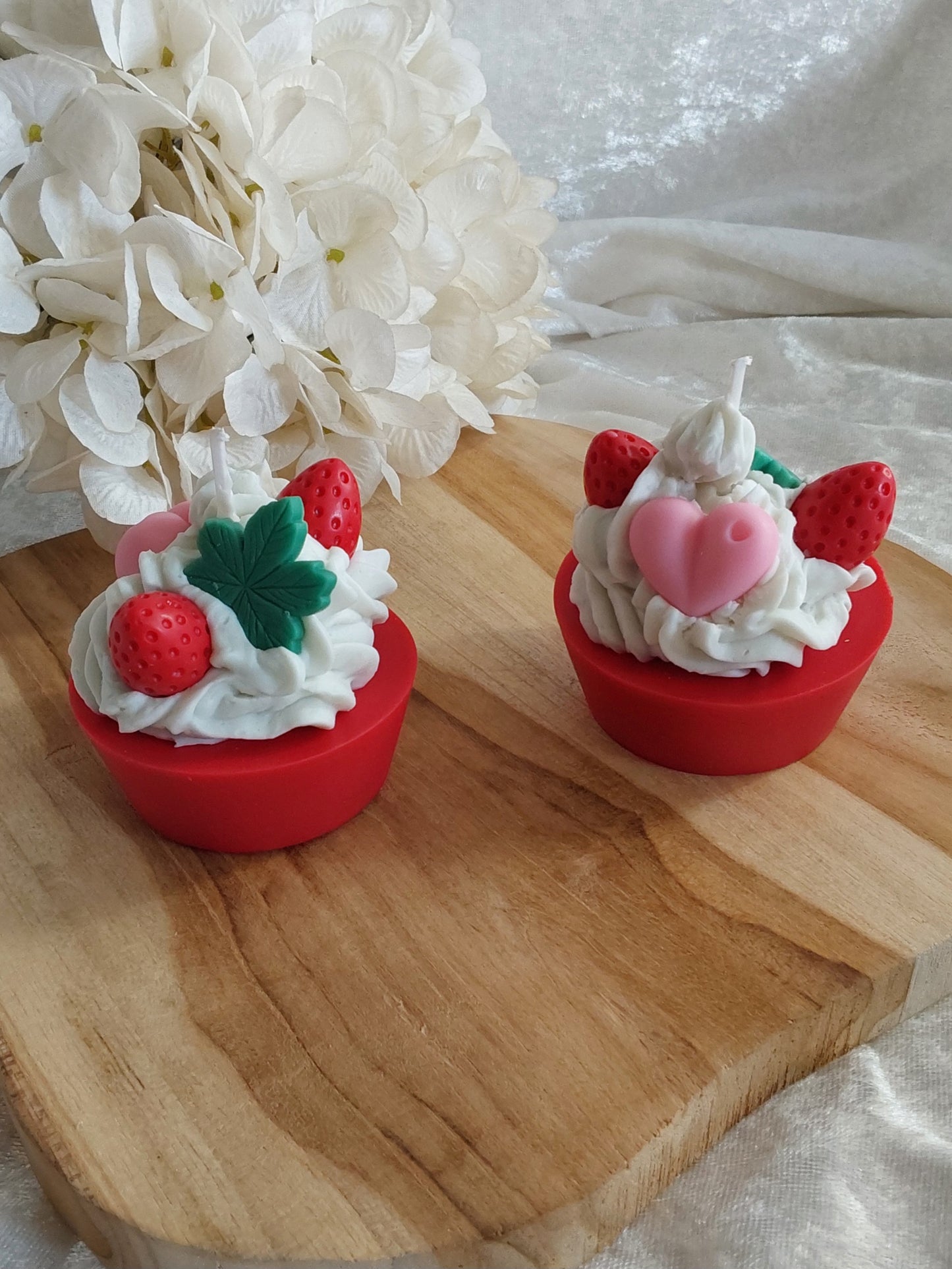 Erdbeere CupCake in Geschenkbox