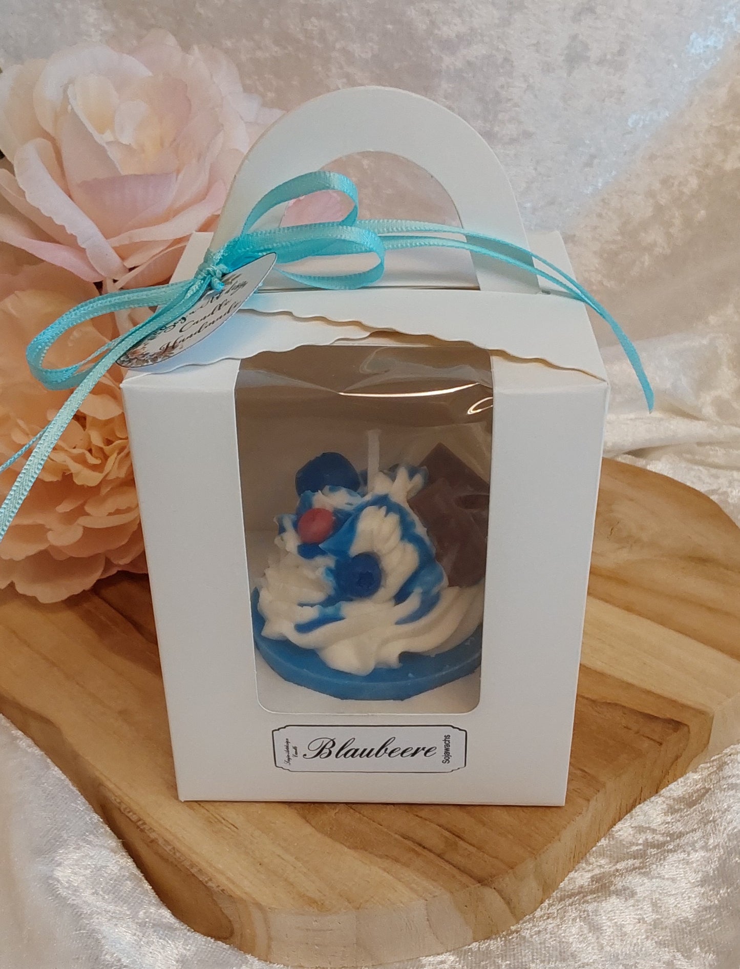 Blaubeere CupCake in Geschenkbox