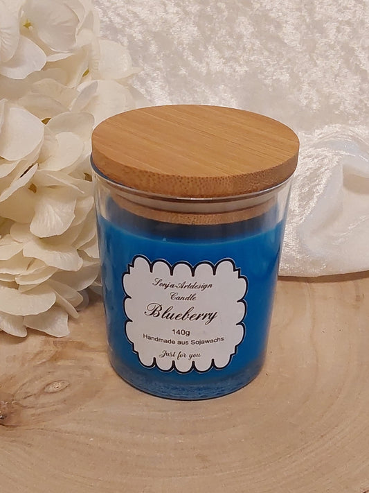 Duftkerze im Glas Blueberry 140g