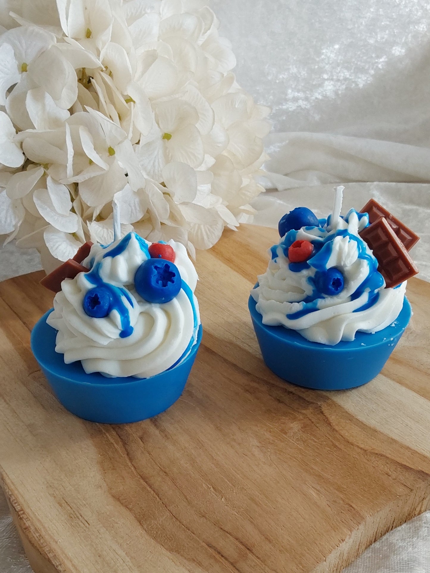 Blaubeere CupCake in Geschenkbox