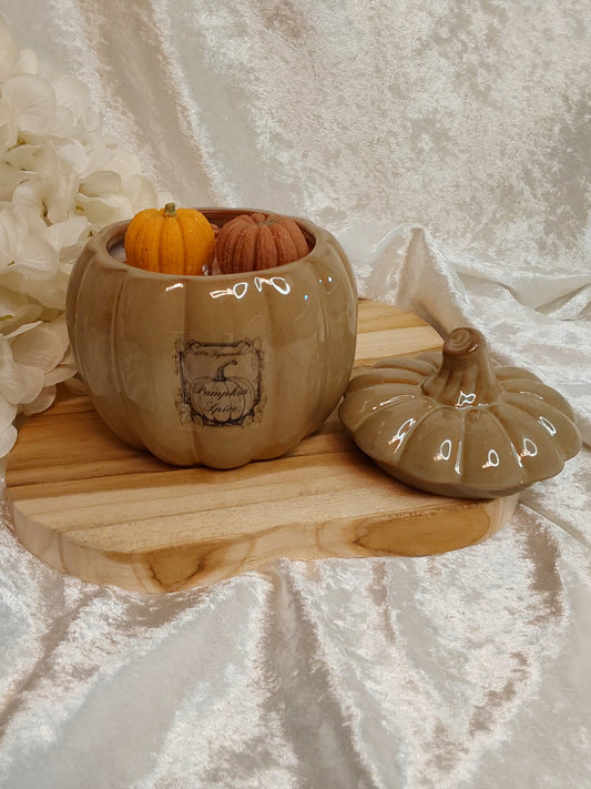 Keramik-Kürbis mit  Pumpkin Spice 470g