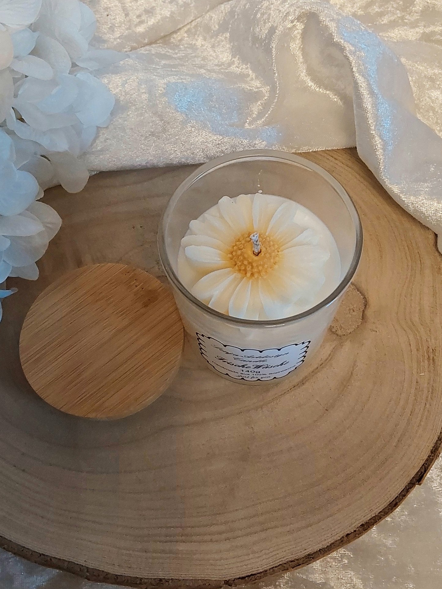 Duftkerze im Glas, Frische Wäsche 140g