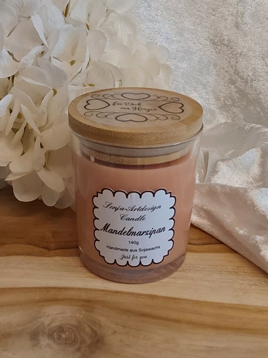 Duftkerze im Glas Mandelmarzipan