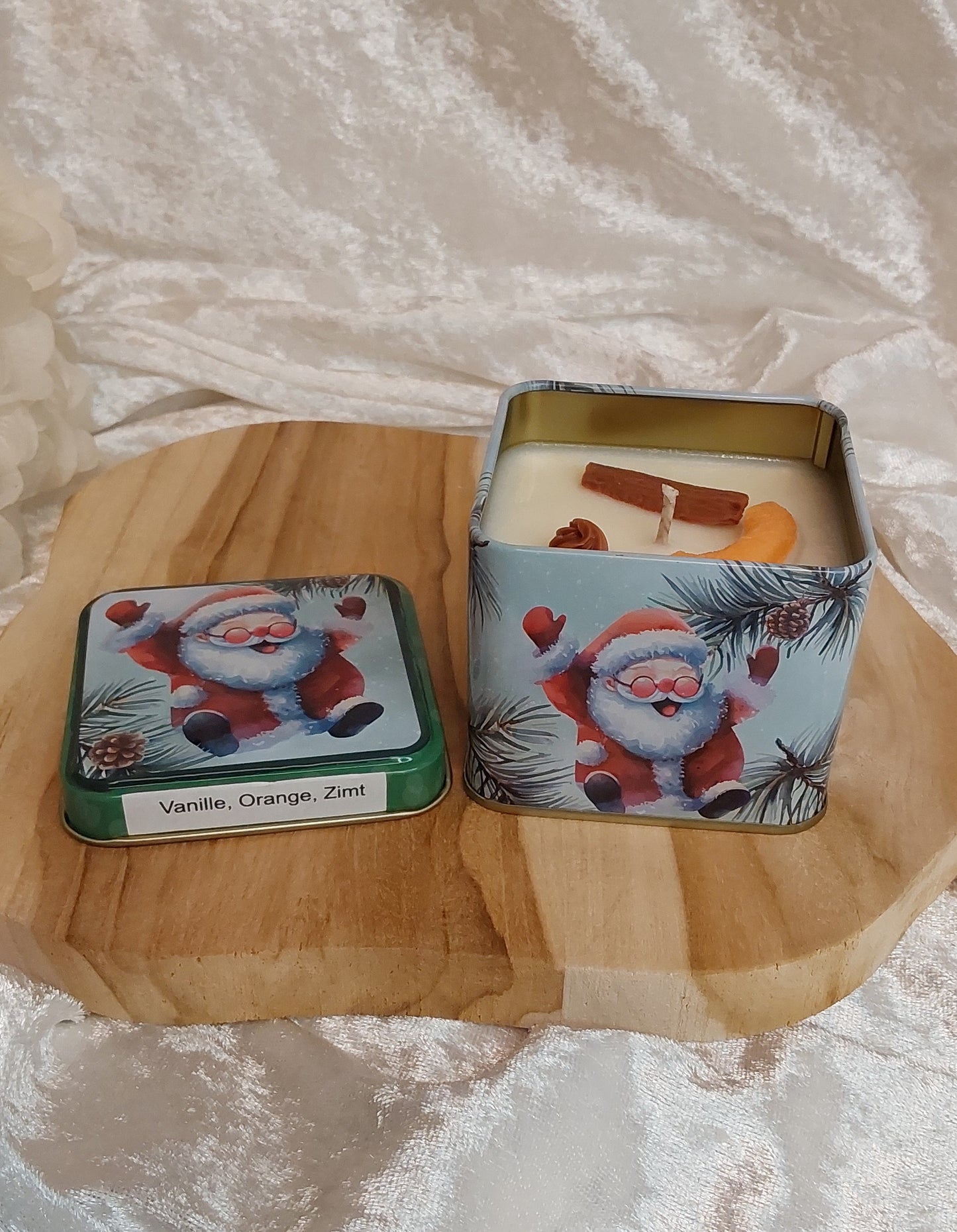 Weihnachtsdose mit verschiedenen Weihnachtsdüften