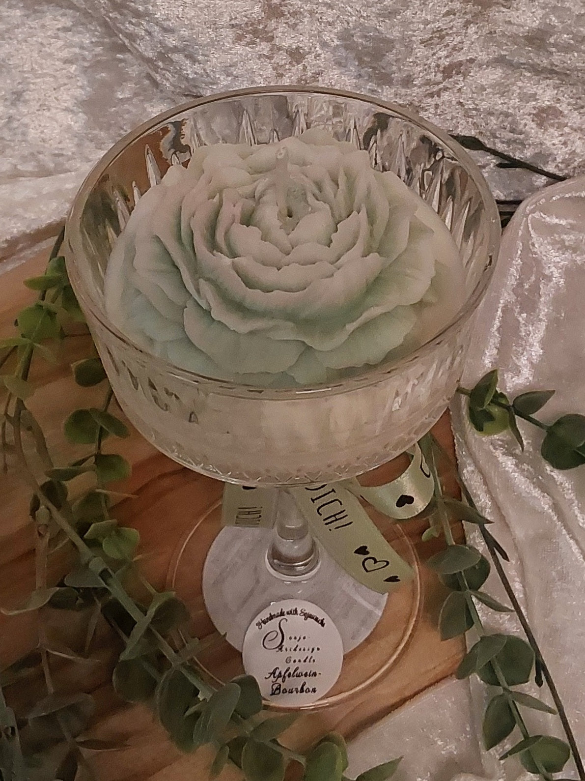 Apfelwein-Blüten-Duftkerze