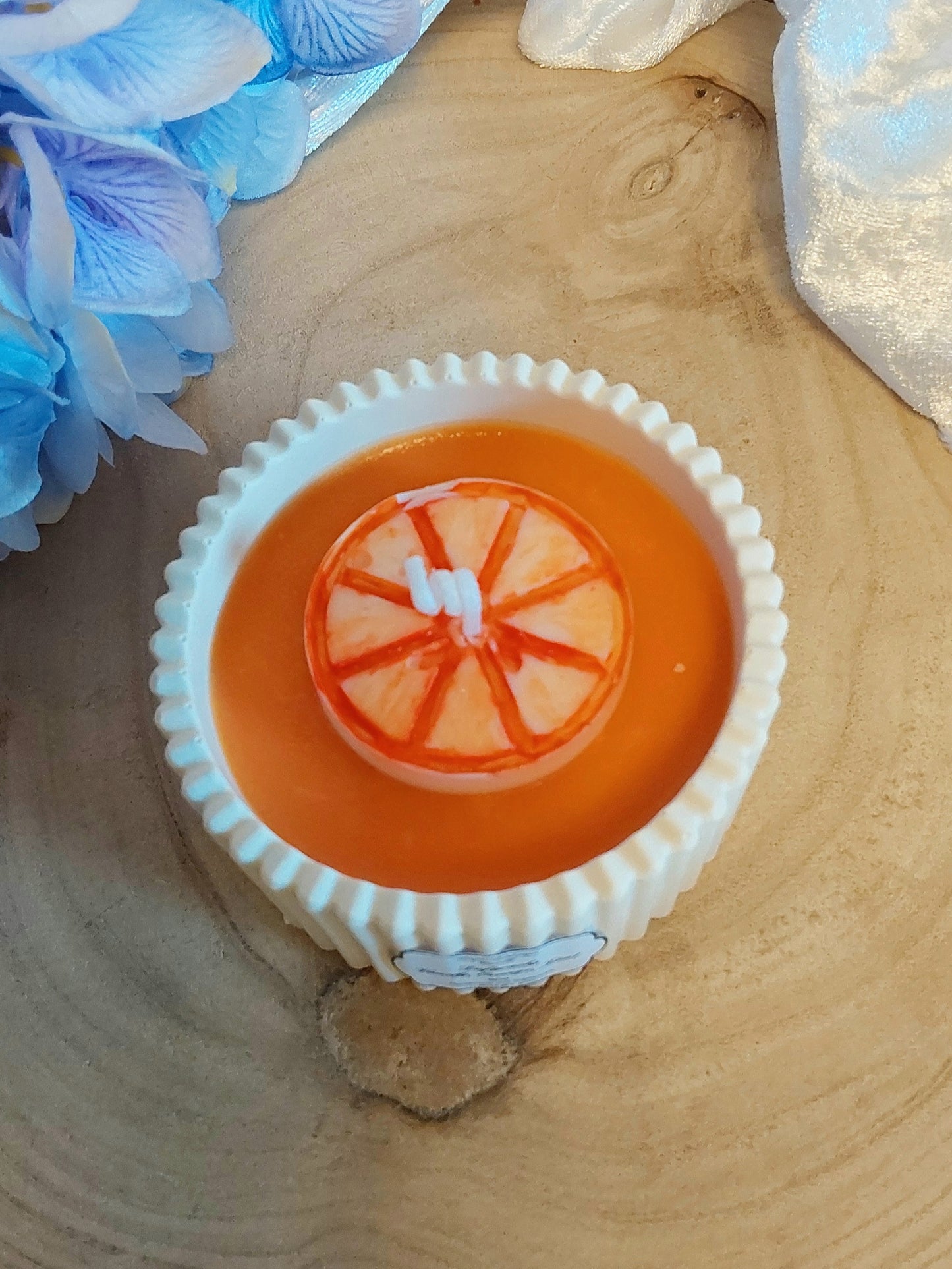 Duftkerze Vanille, Orange, Zimt im Gefäß  60g
