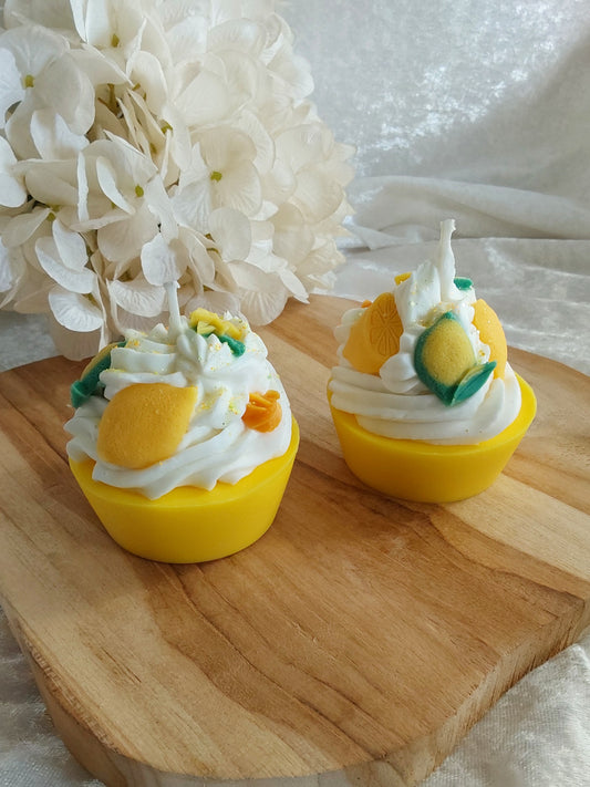Zitronen CupCake in Geschenkbox